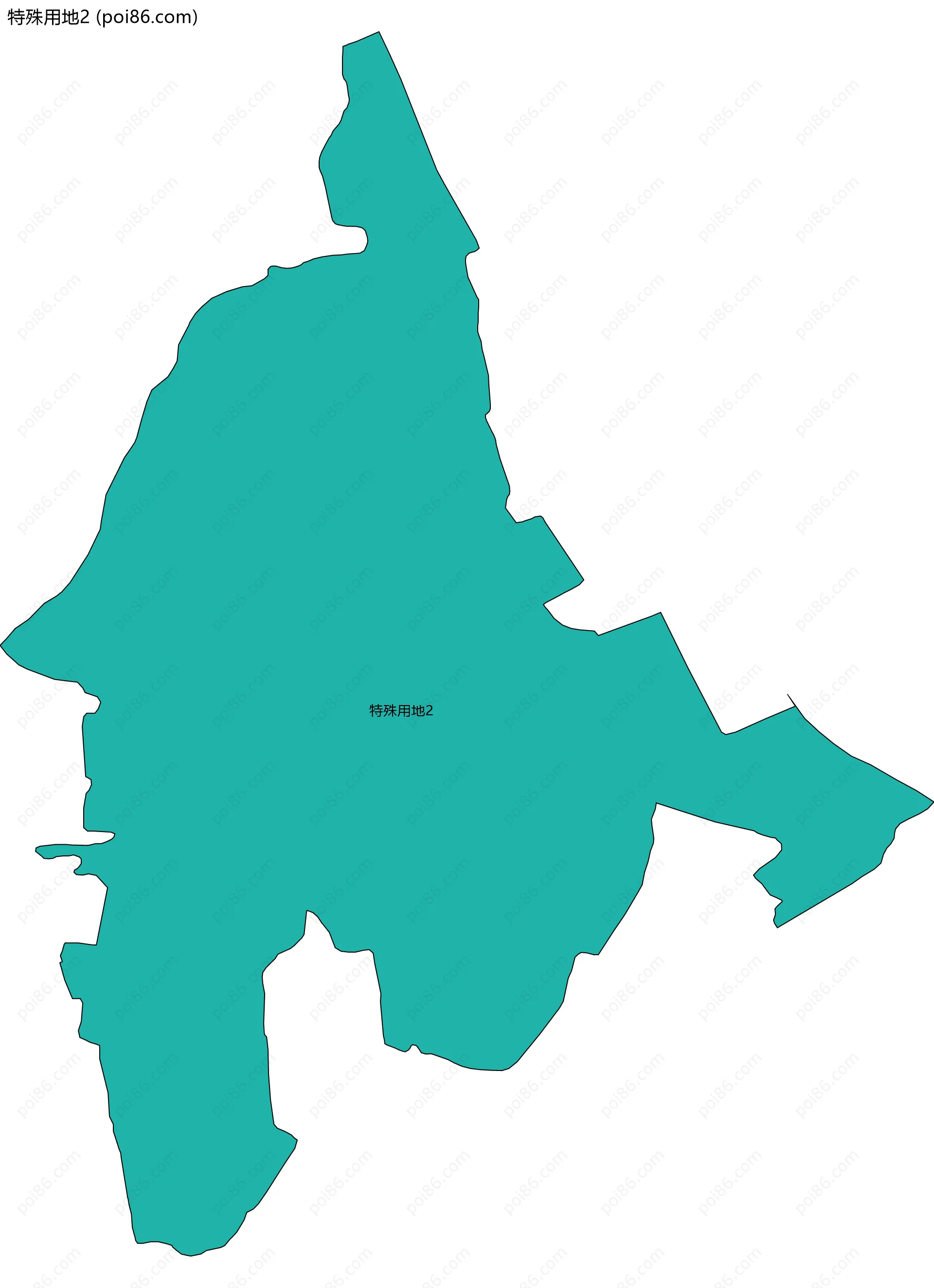 特殊用地2边界地图