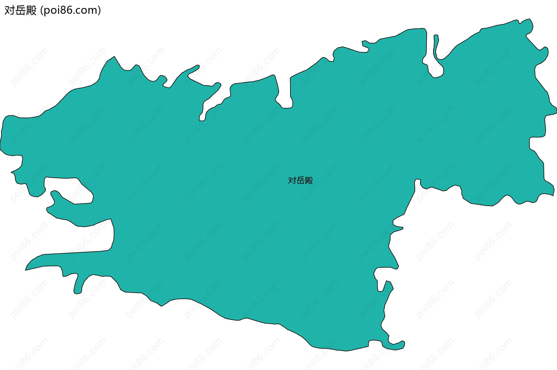 对岳殿边界地图