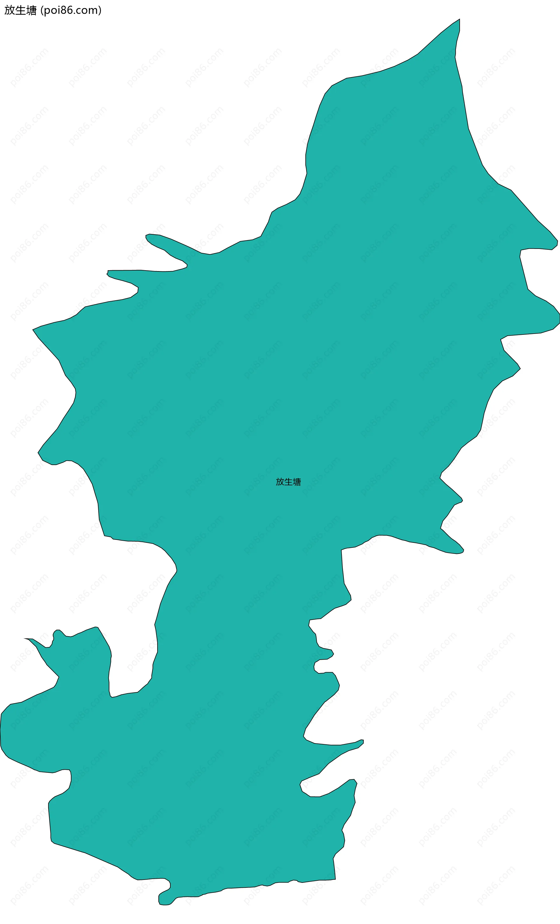 放生塘边界地图