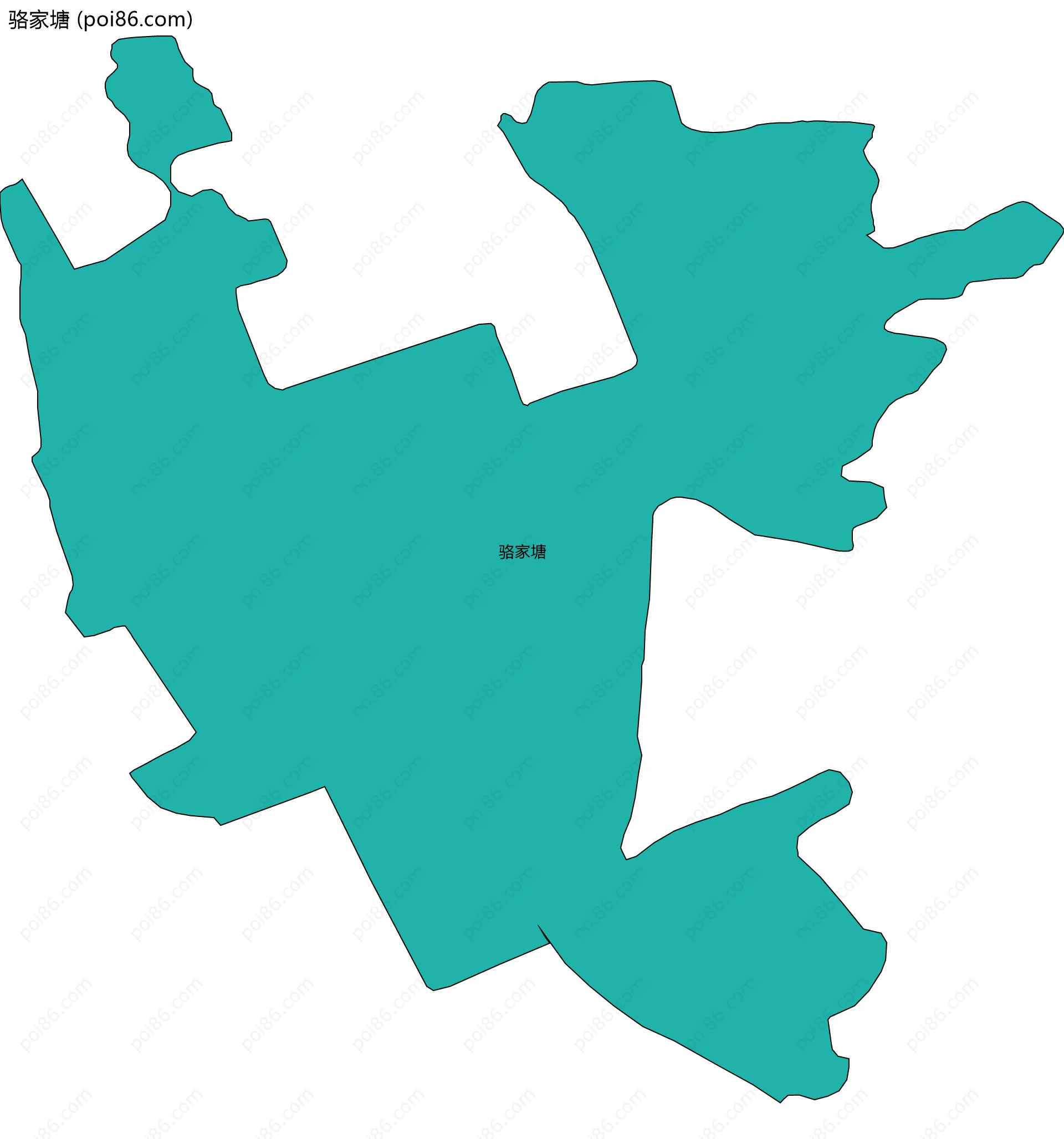 骆家塘边界地图