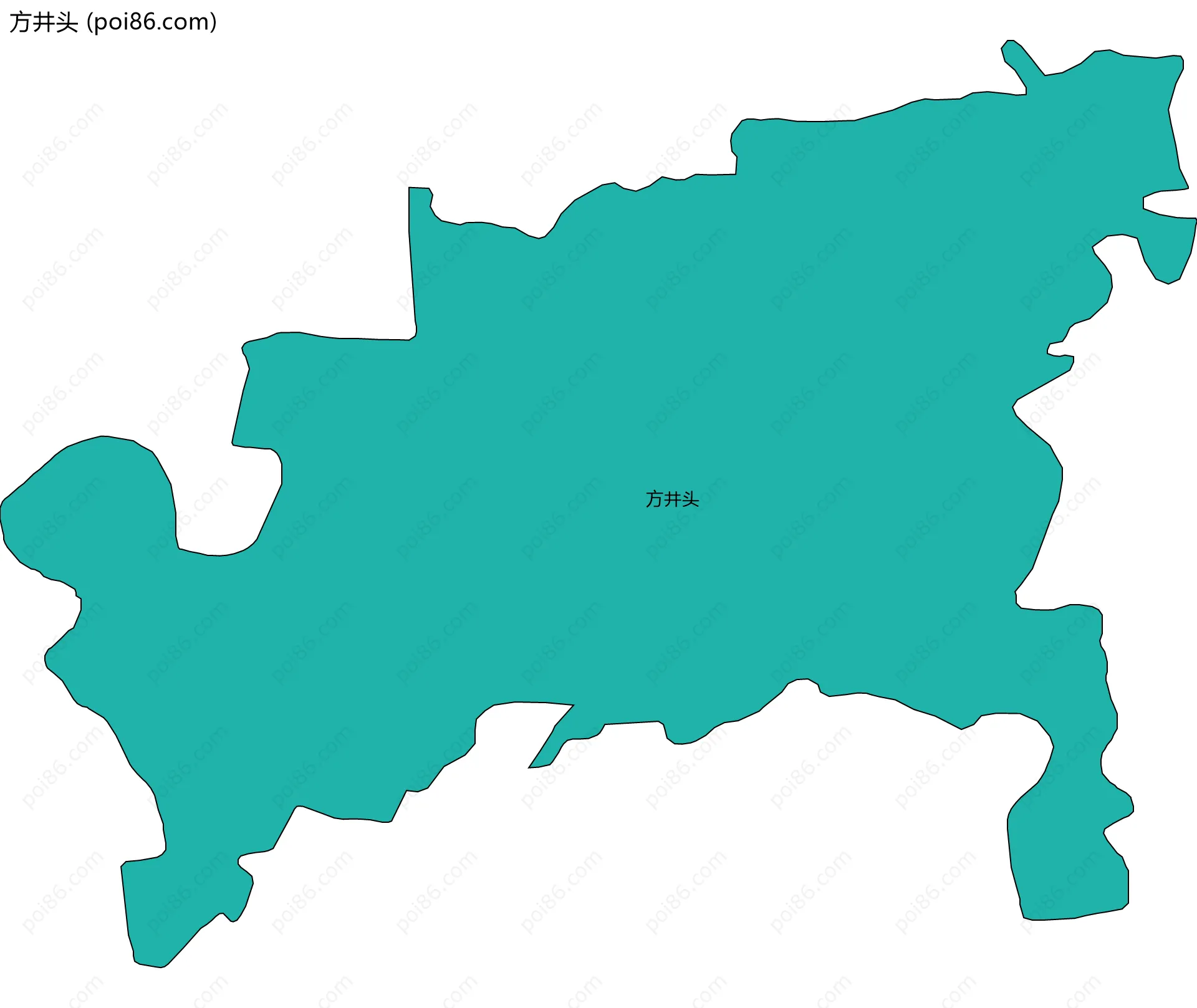 方井头边界地图