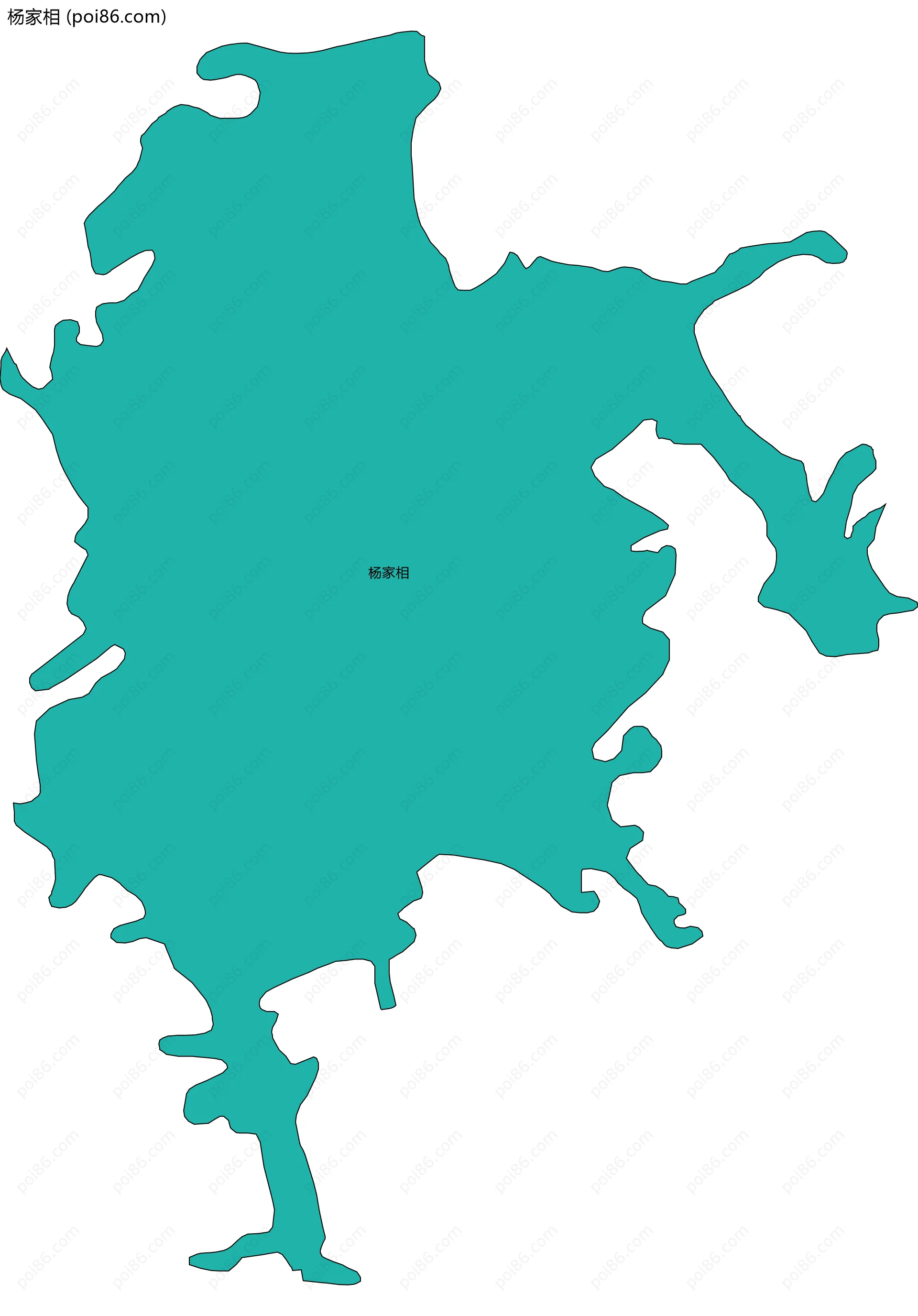 杨家相边界地图