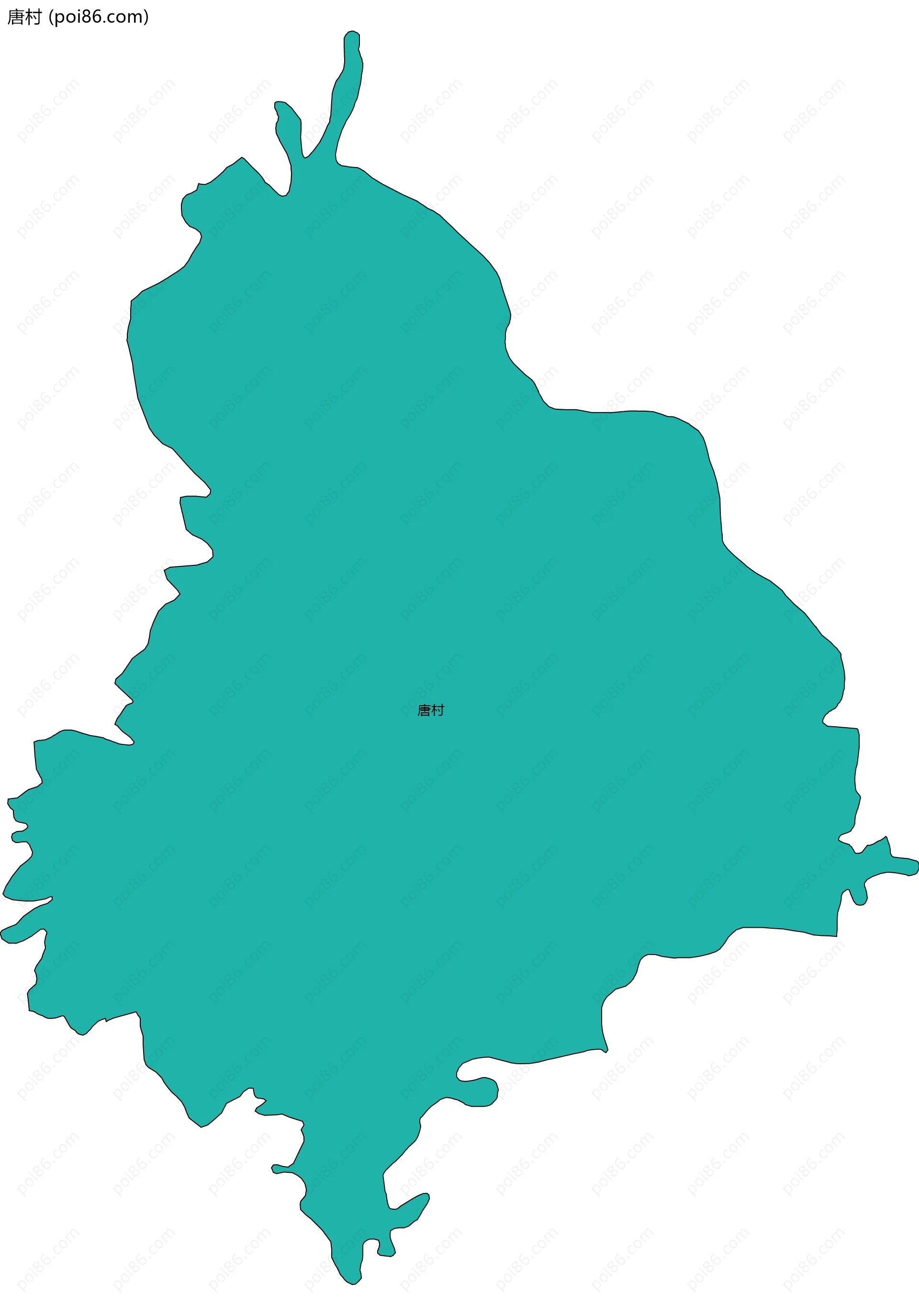 唐村边界地图