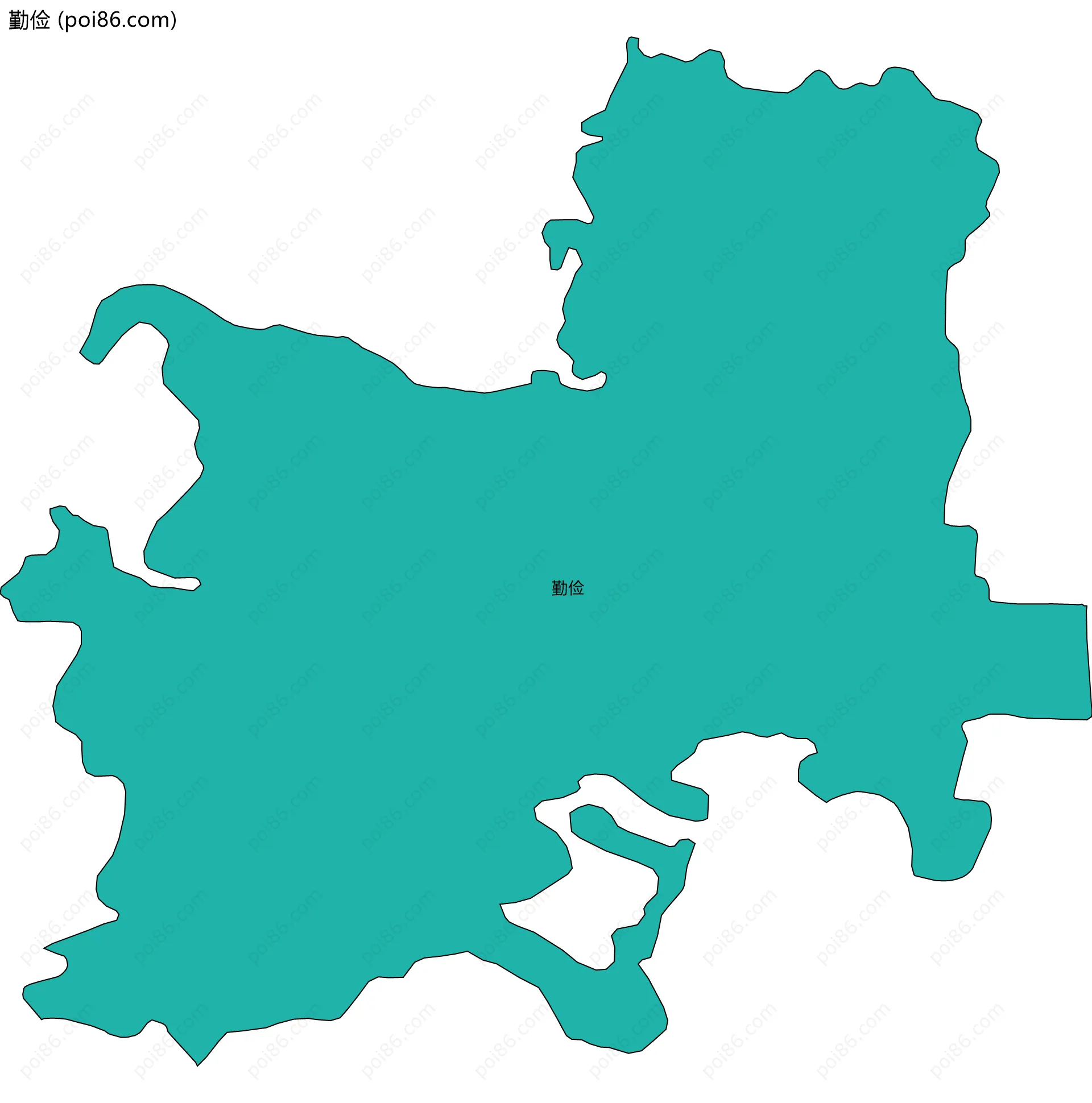 勤俭边界地图
