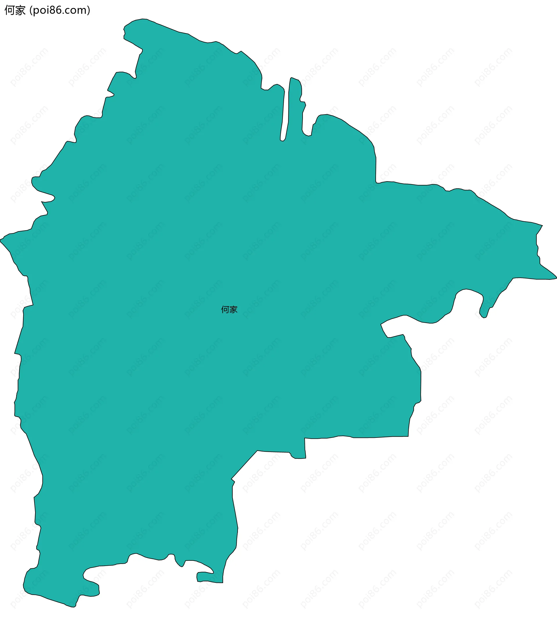 何家边界地图