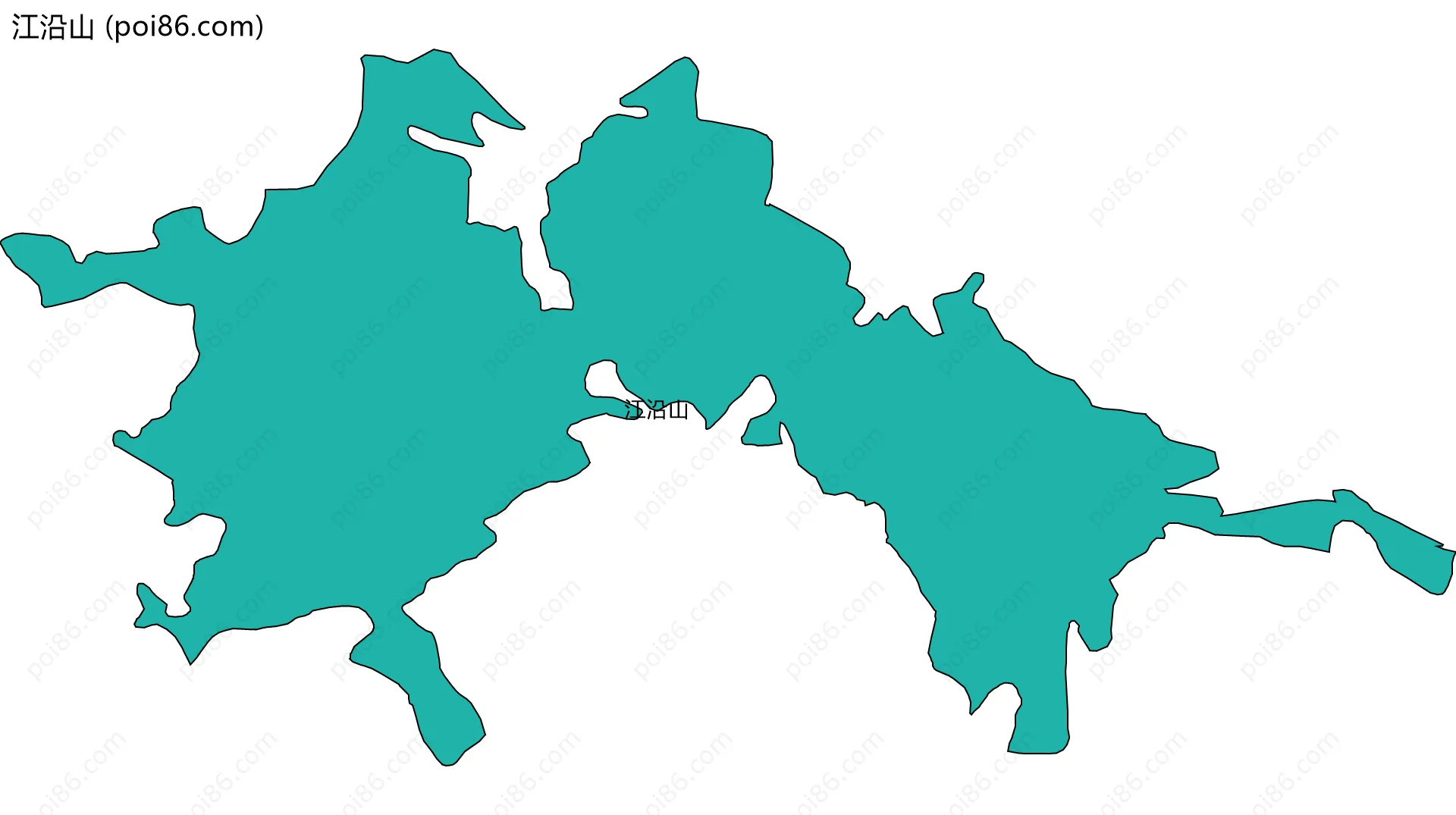 江沿山边界地图