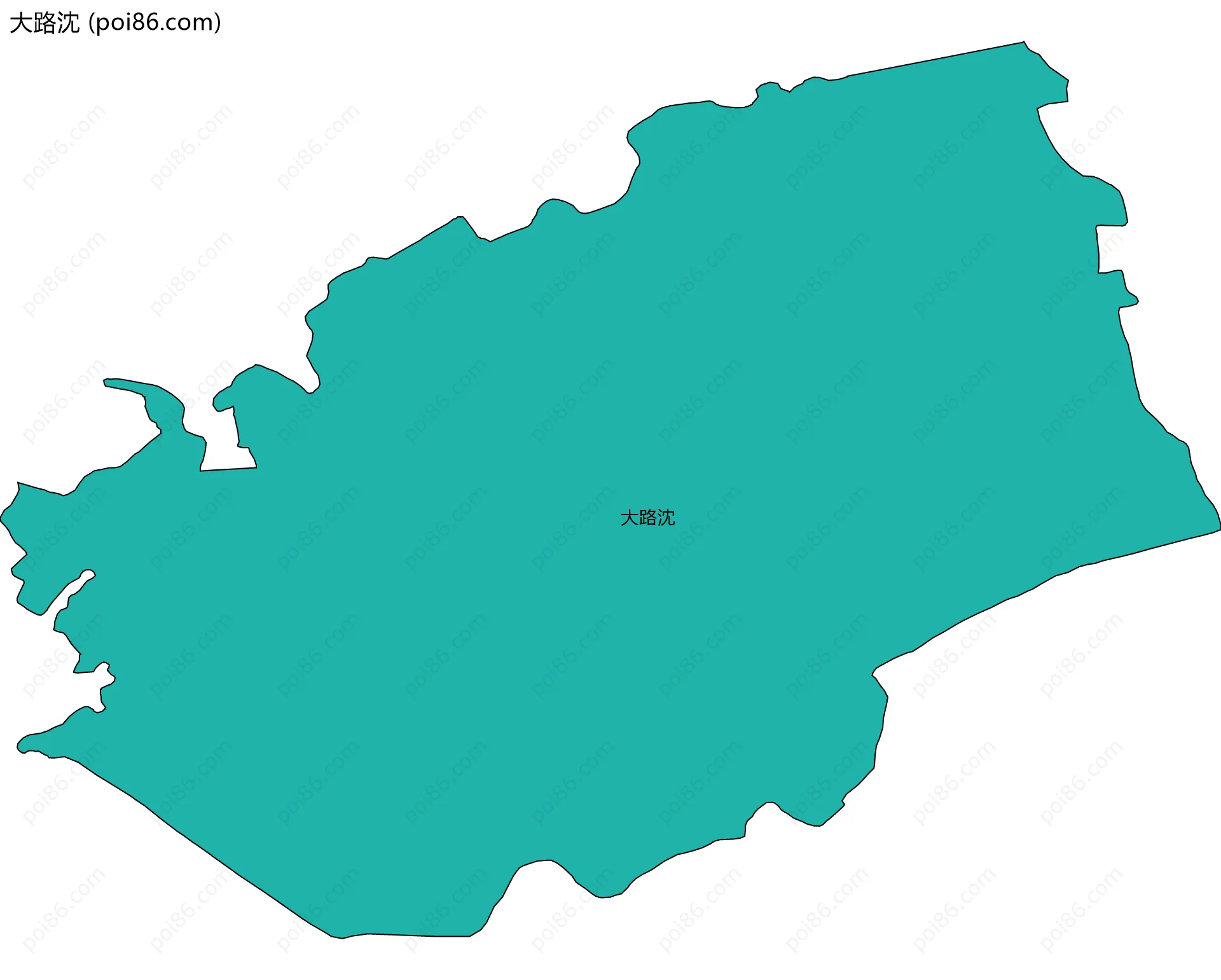 大路沈边界地图