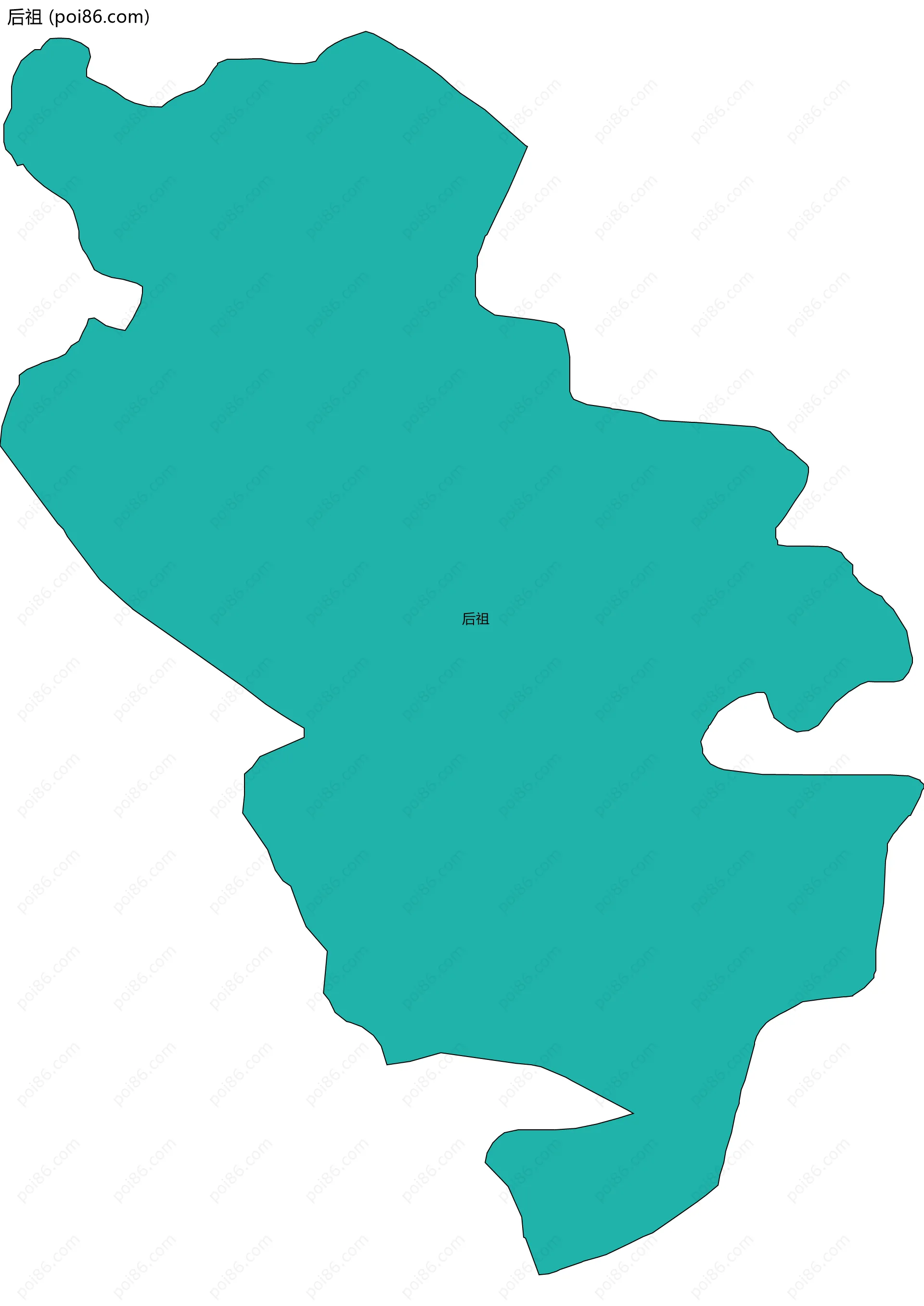 后祖边界地图