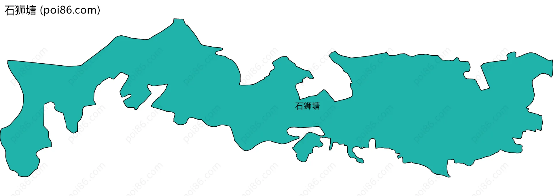 石狮塘边界地图