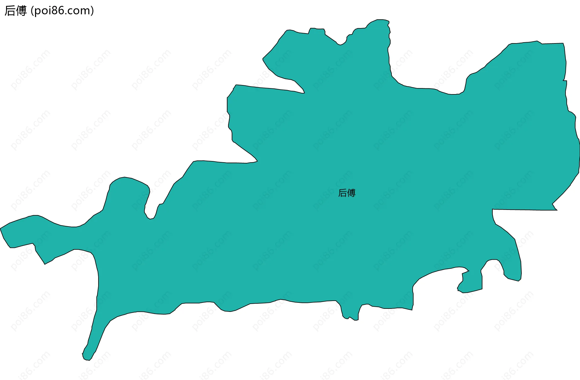 后傅边界地图
