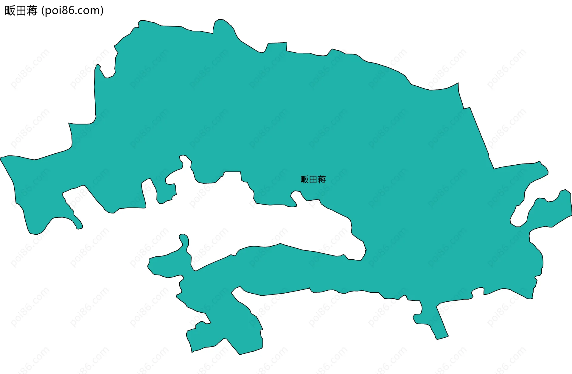 畈田蒋边界地图