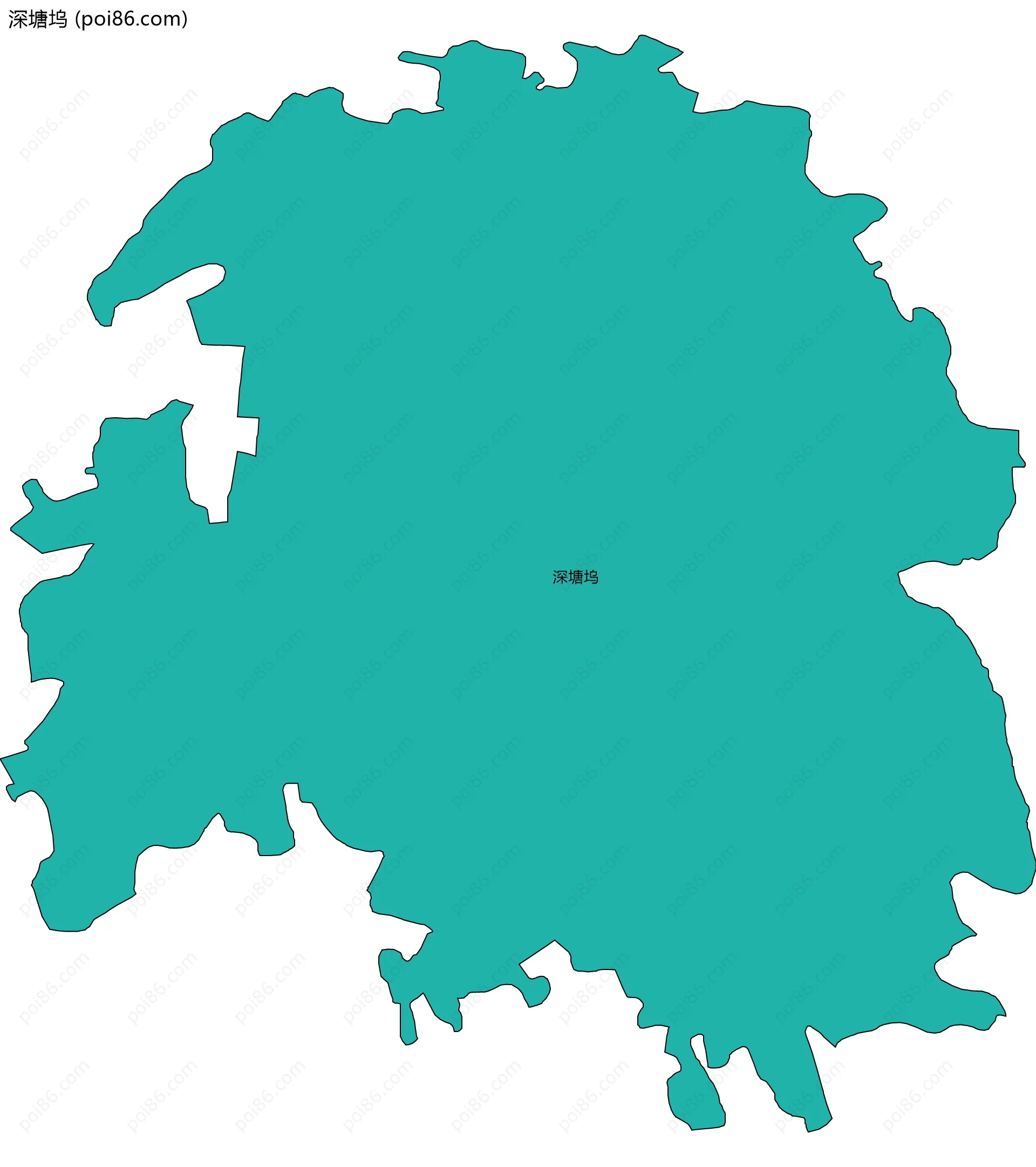 深塘坞边界地图