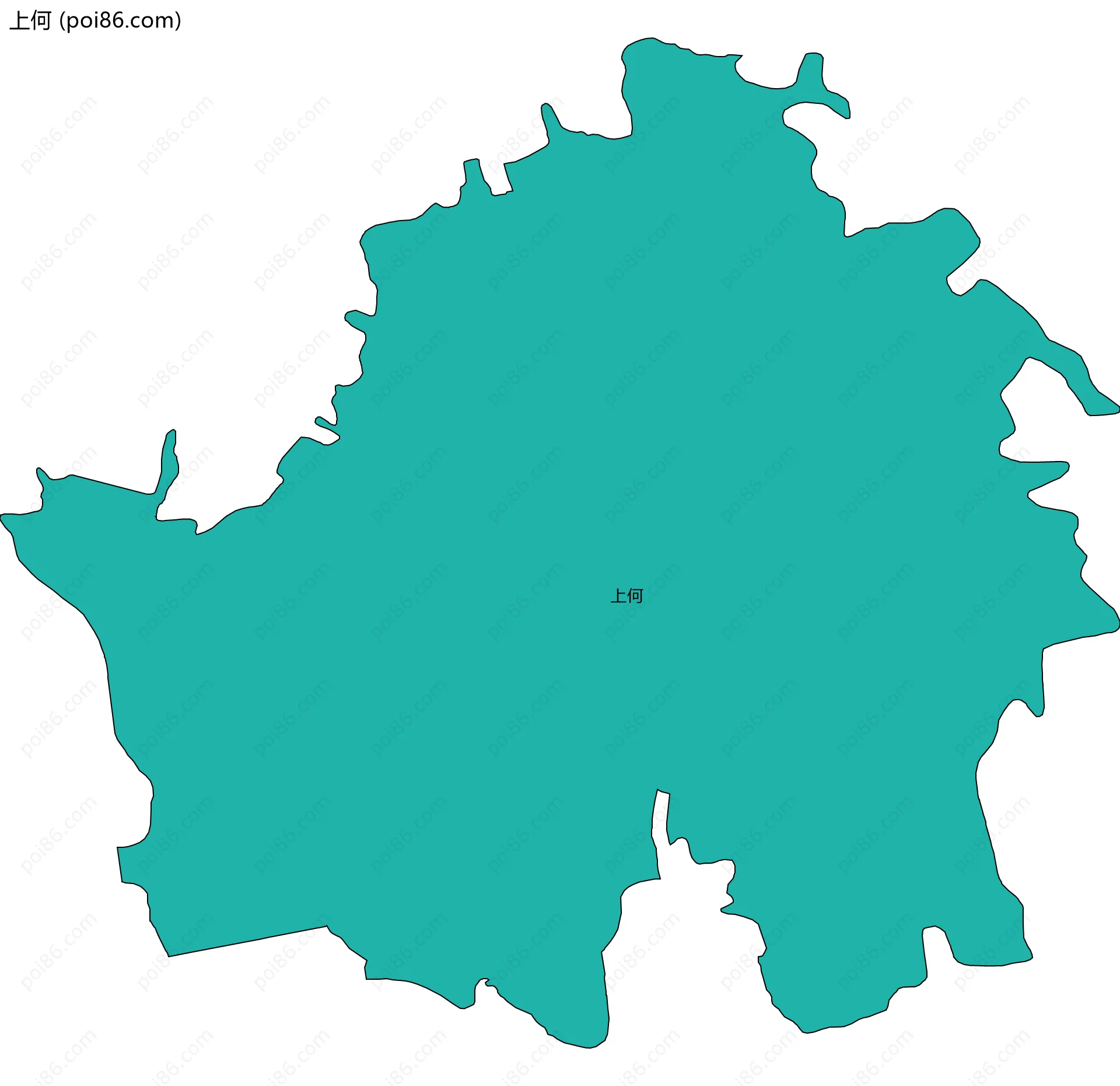 上何边界地图