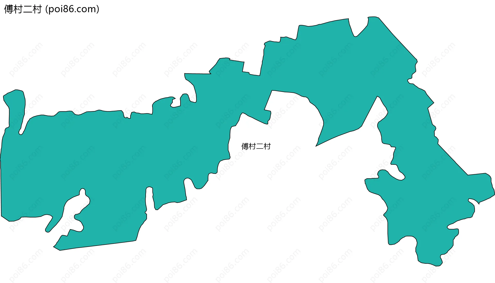 傅村二村边界地图