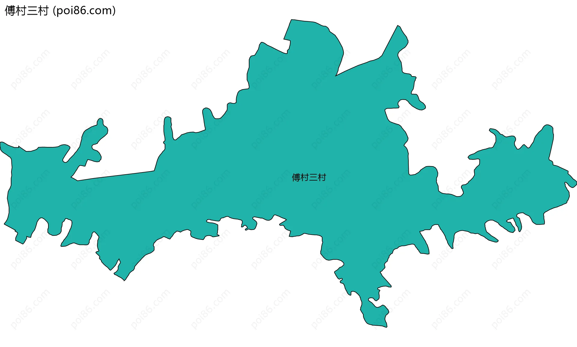 傅村三村边界地图