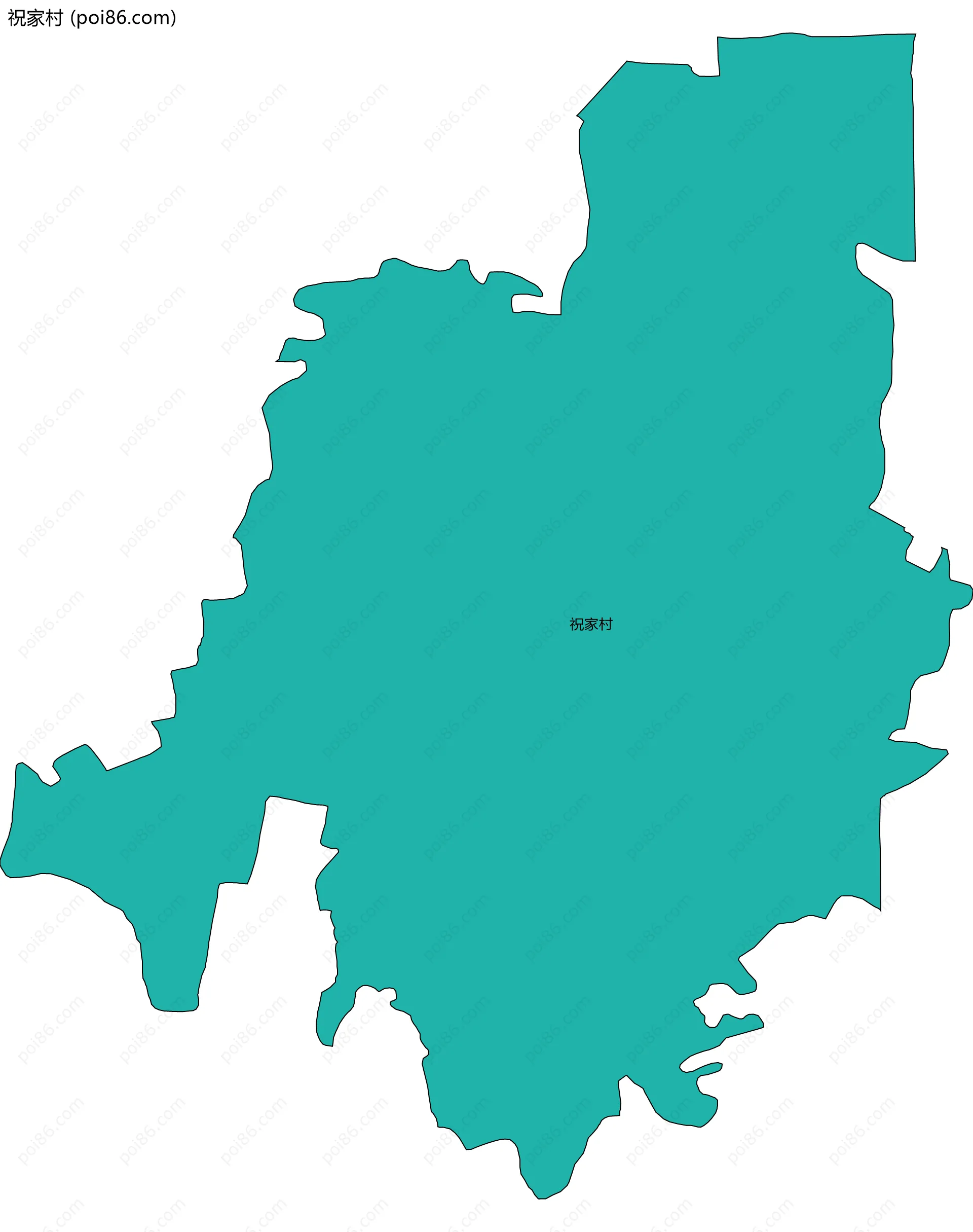 祝家村边界地图