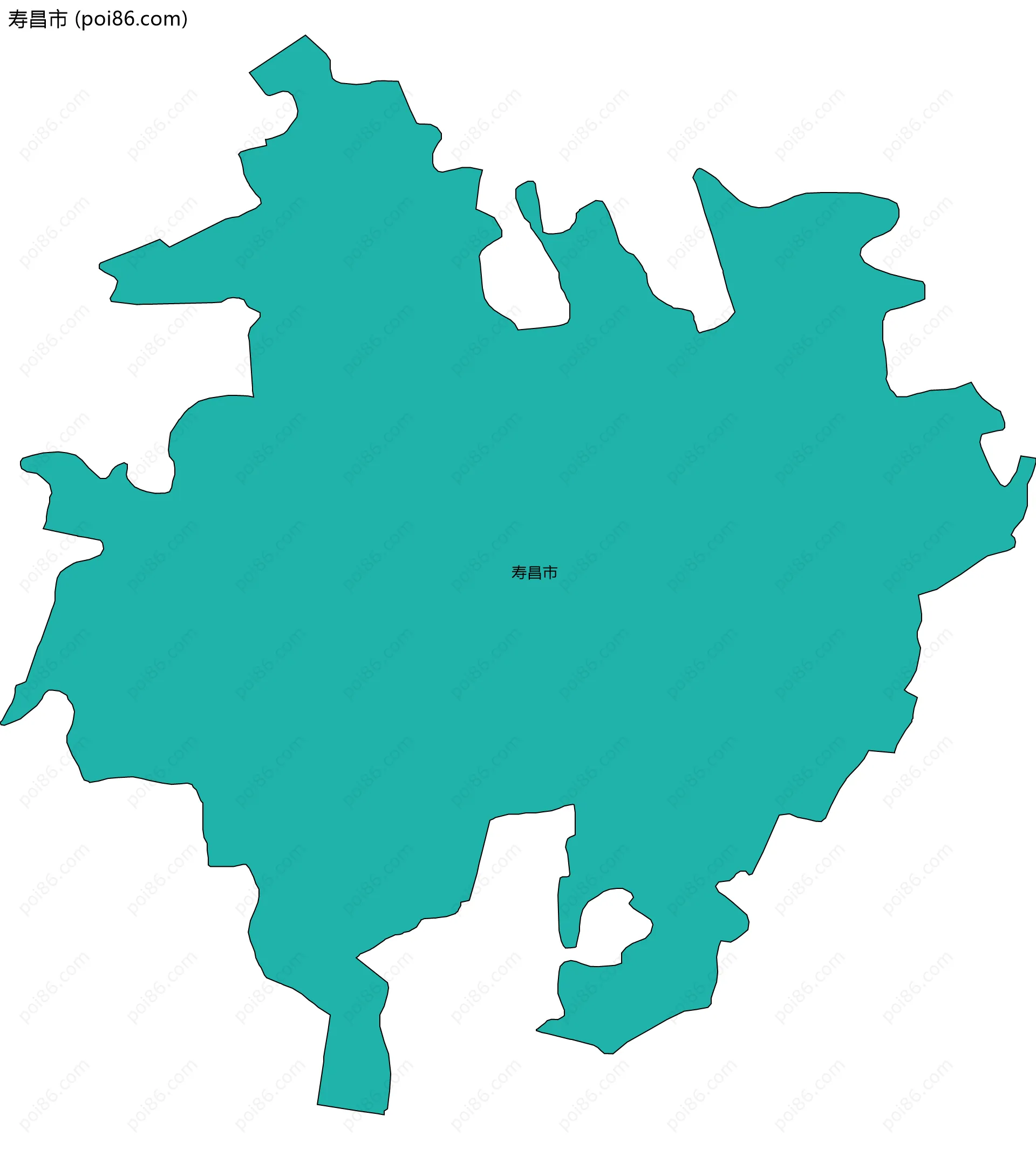 寿昌市边界地图
