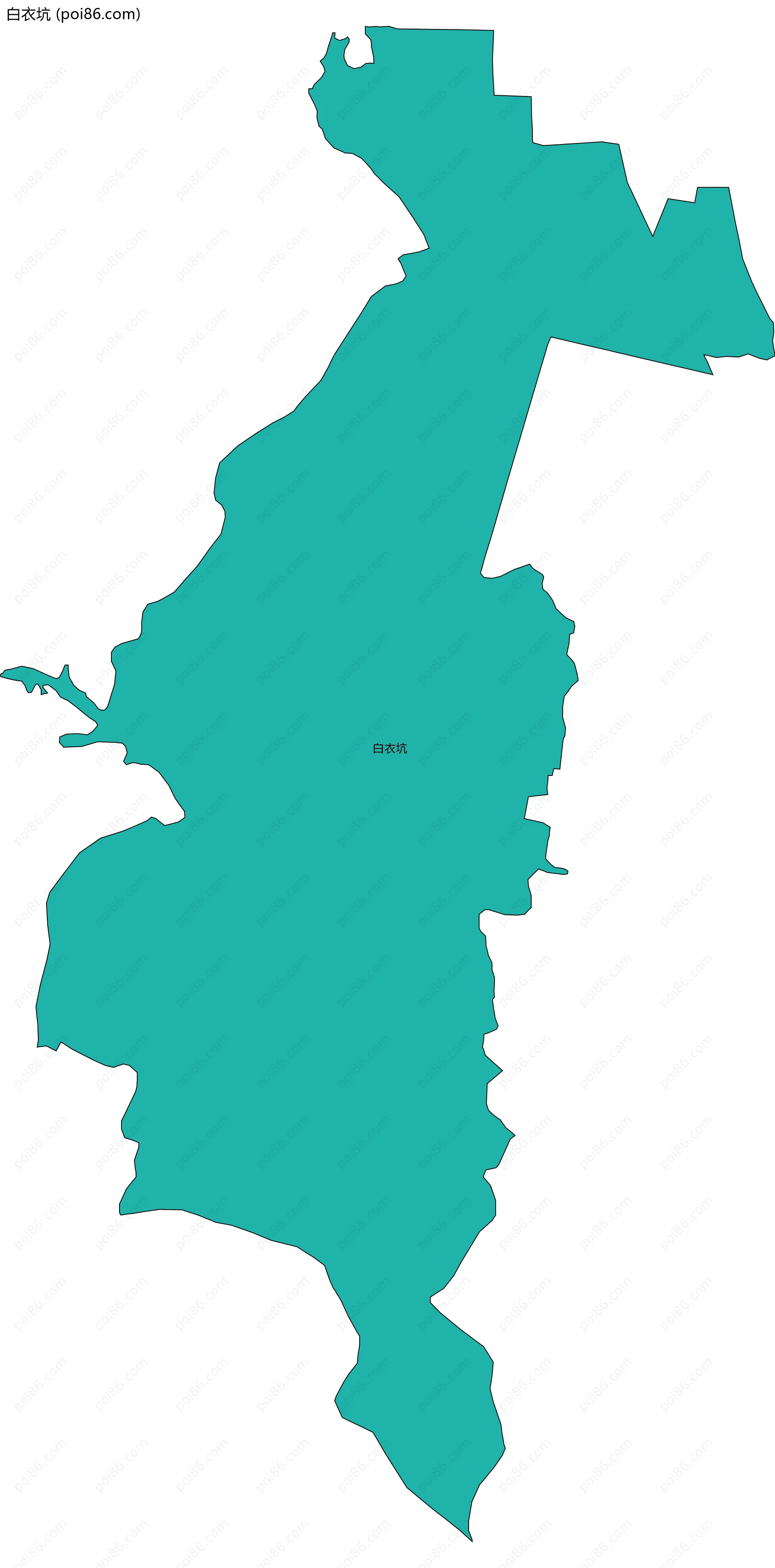 白衣坑边界地图