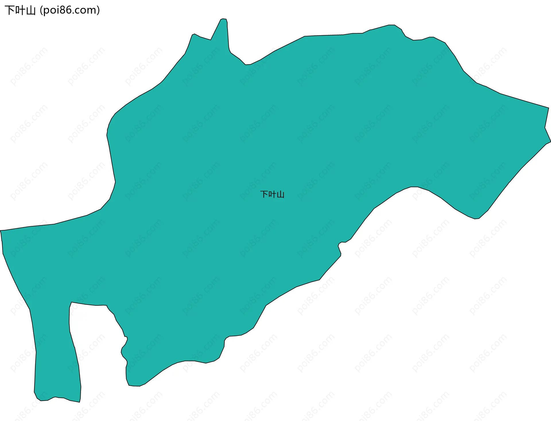下叶山边界地图
