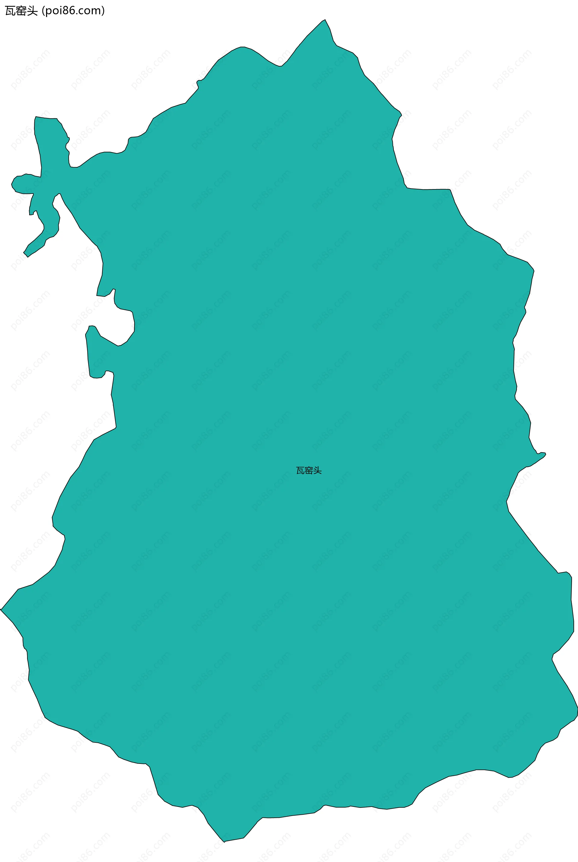 瓦窑头边界地图