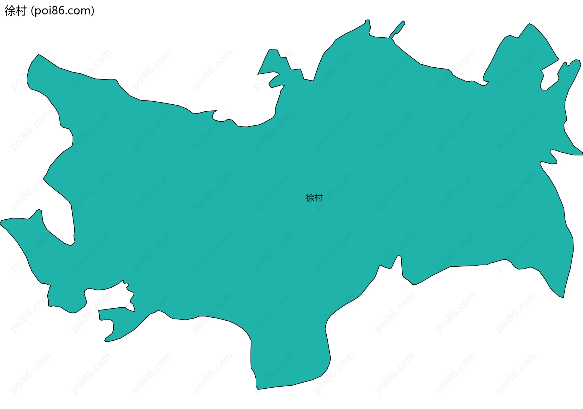 徐村边界地图