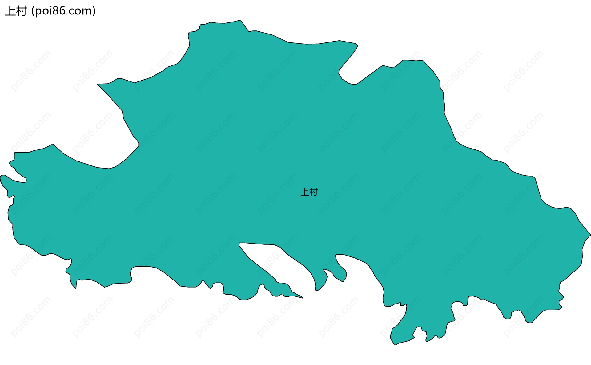 上村边界地图