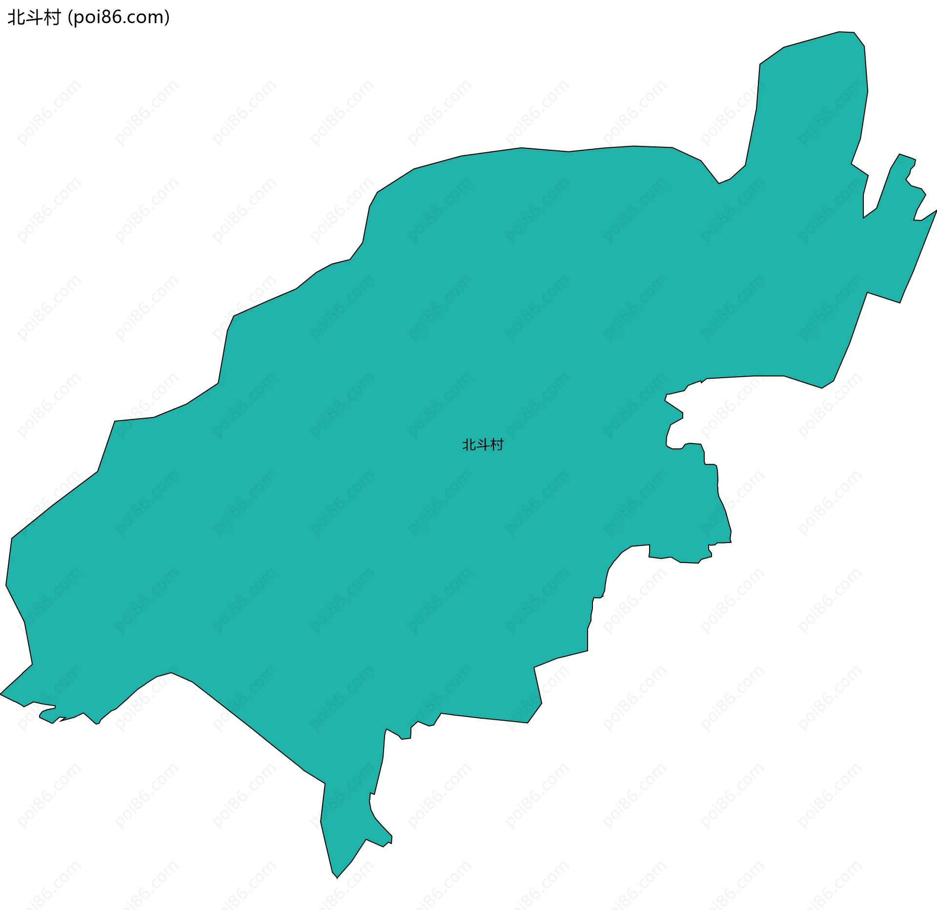 北斗村边界地图