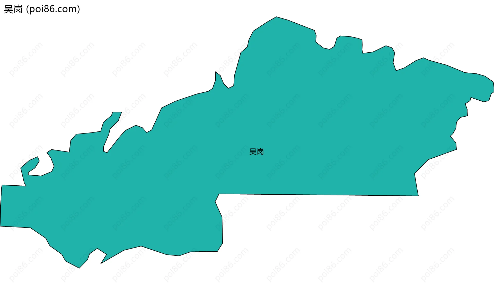 吴岗边界地图