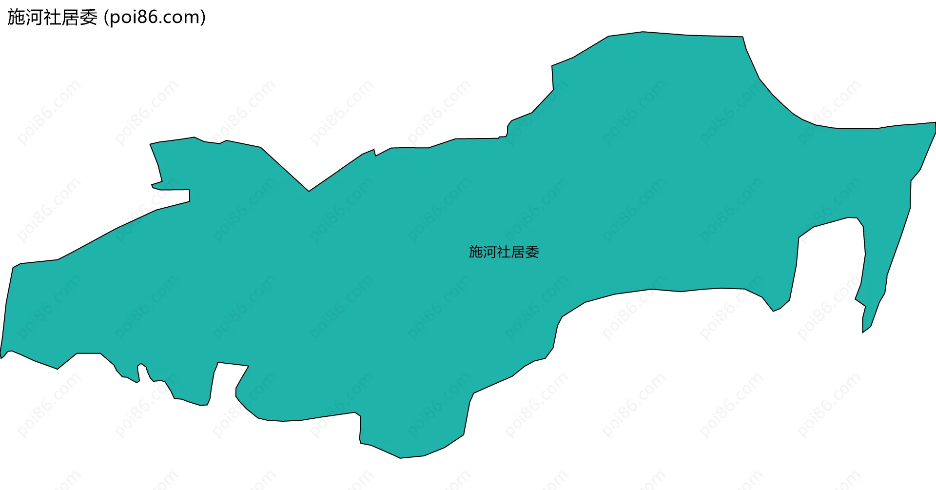 施河社居委边界地图