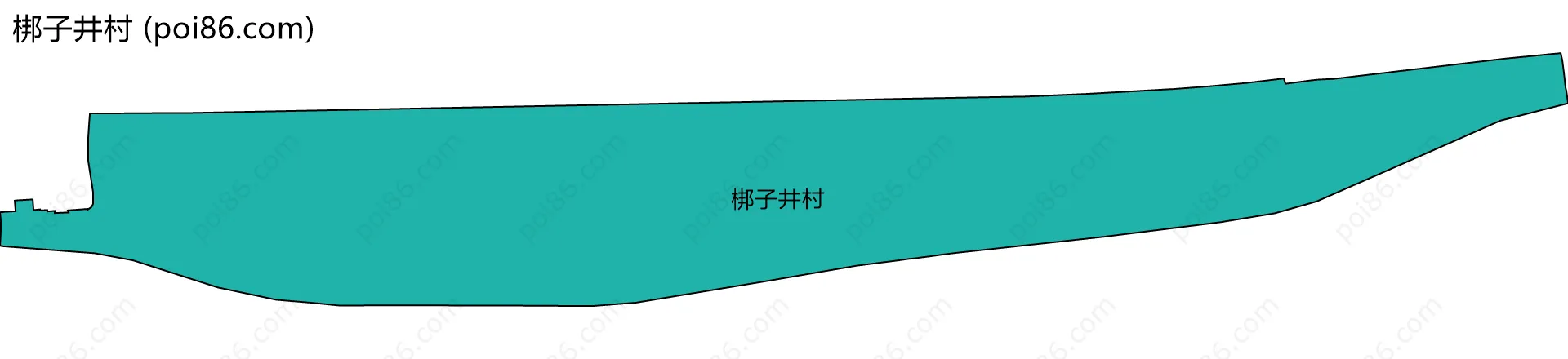 梆子井村边界地图