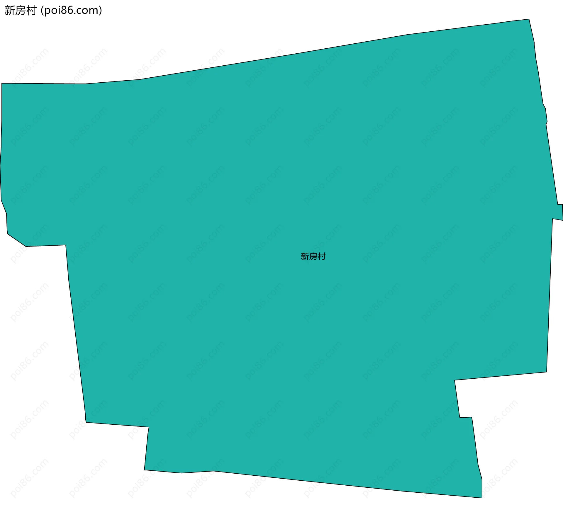 新房村边界地图