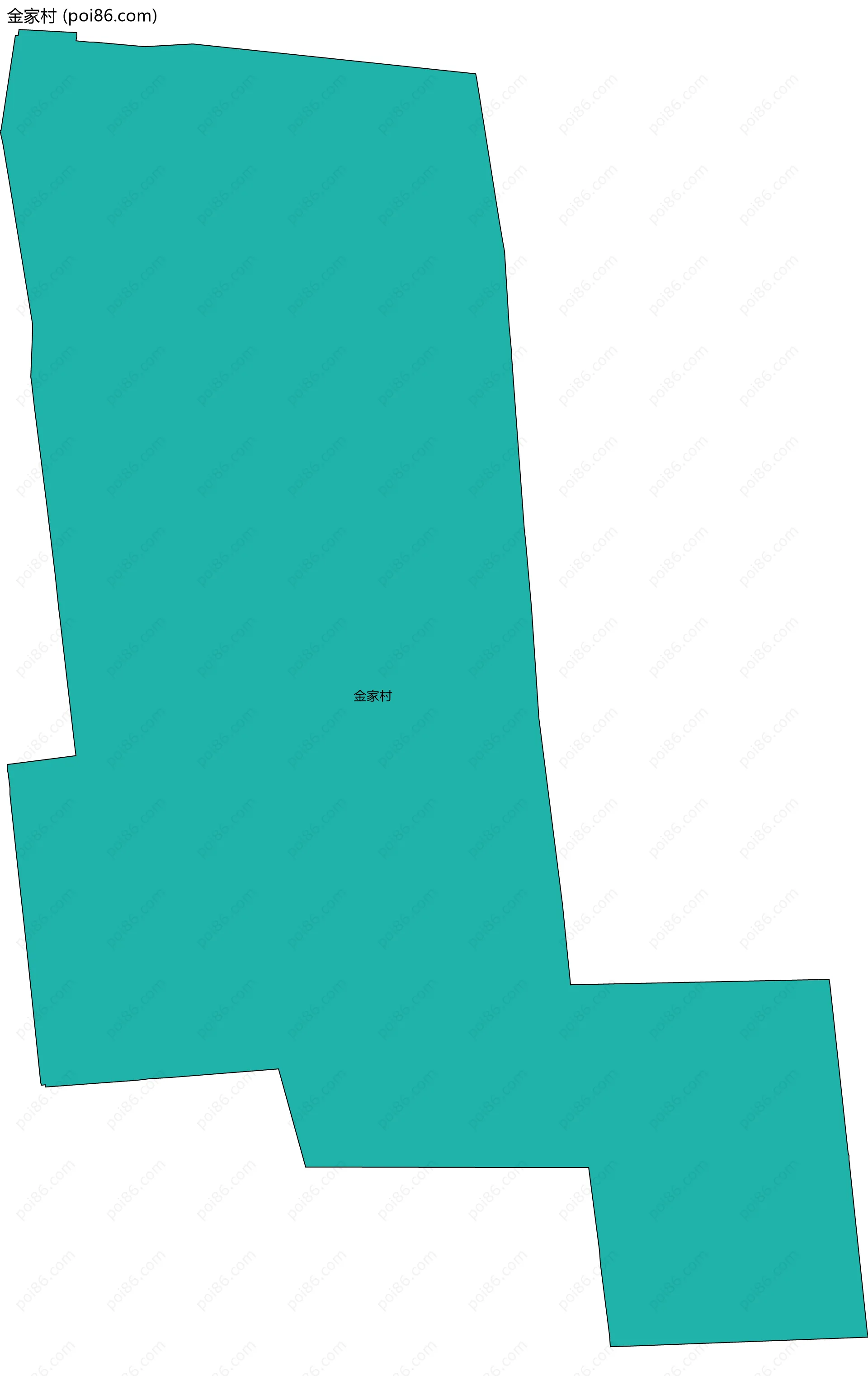 金家村边界地图