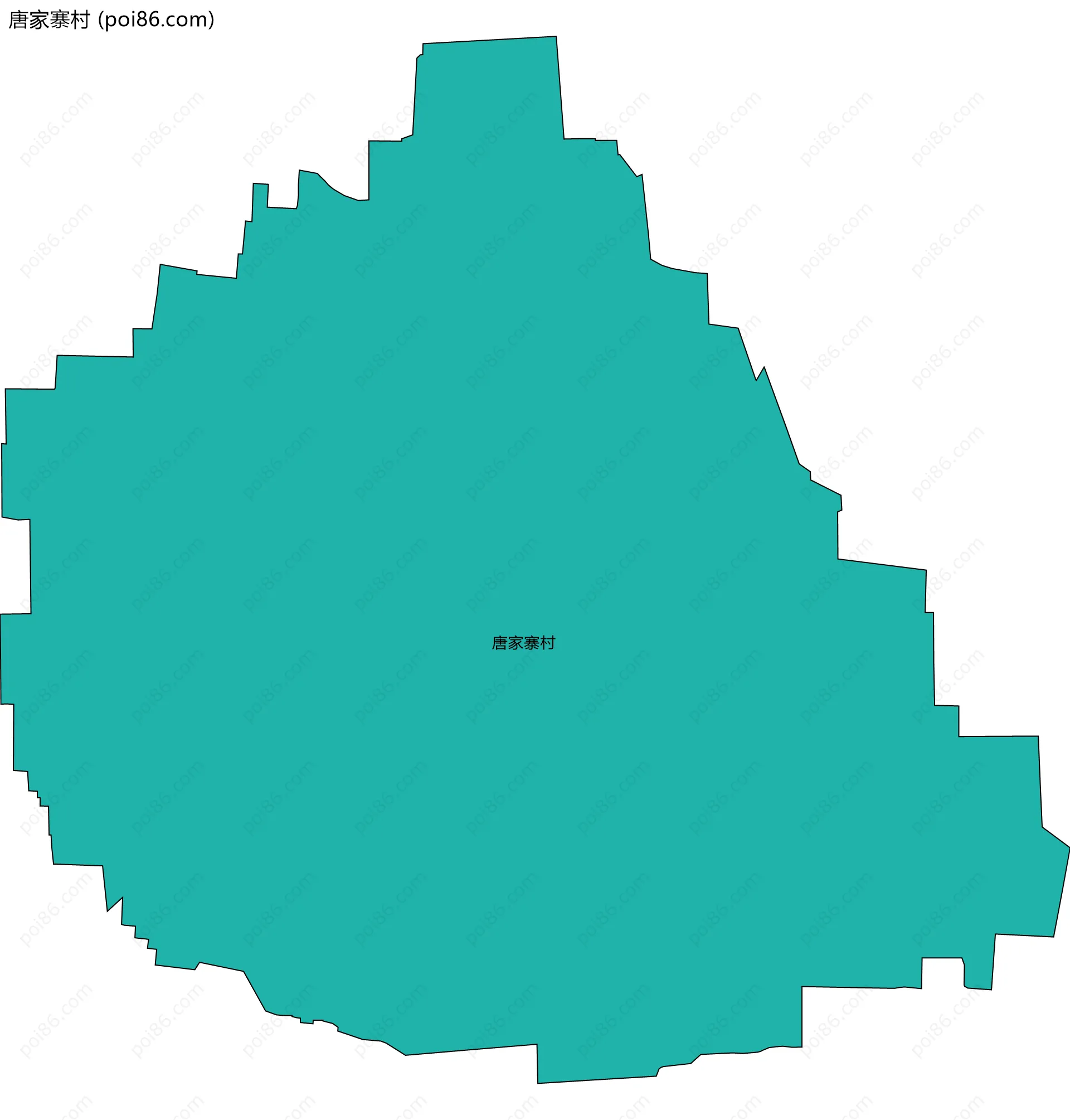 唐家寨村边界地图