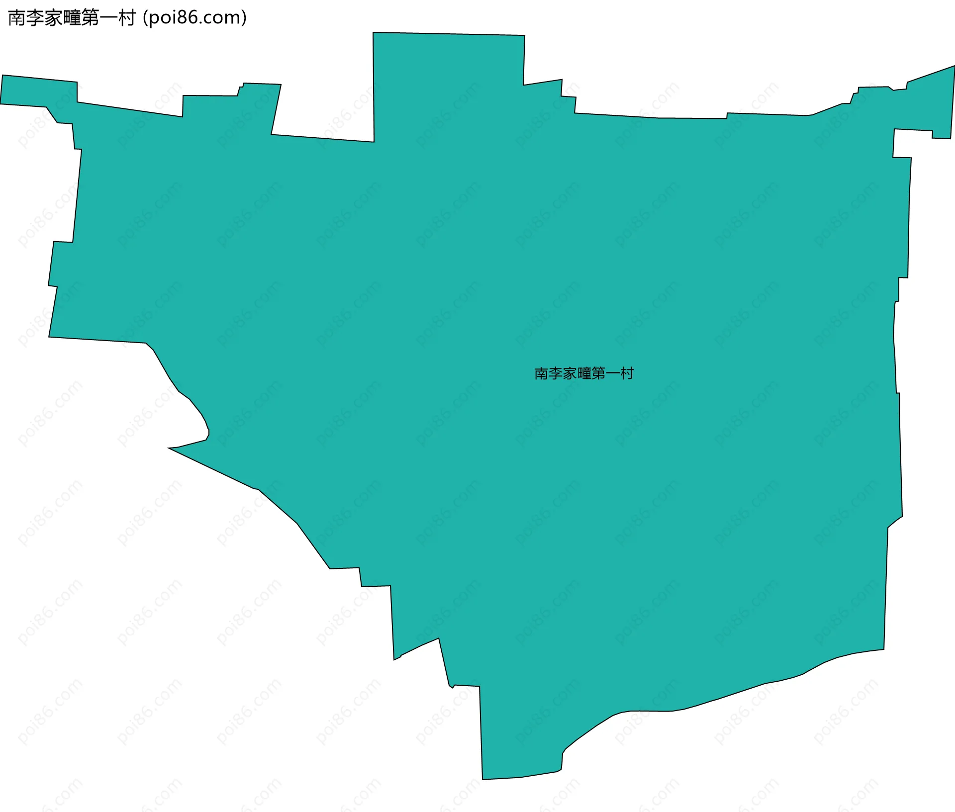 南李家疃第一村边界地图
