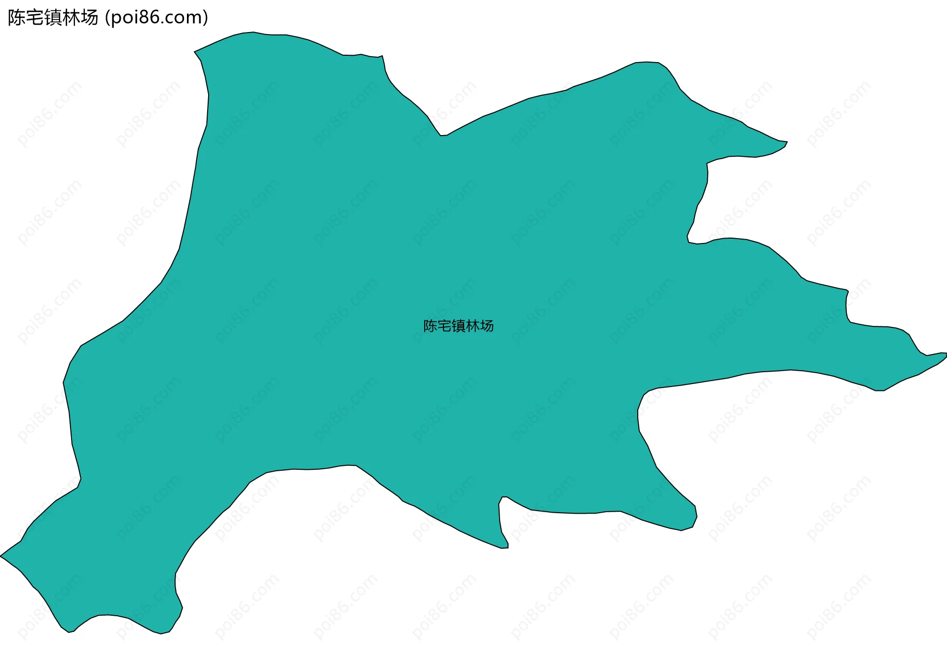 陈宅镇林场边界地图