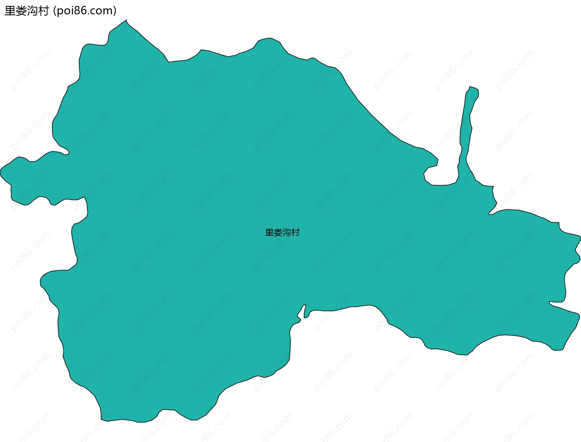 里娄沟村边界地图