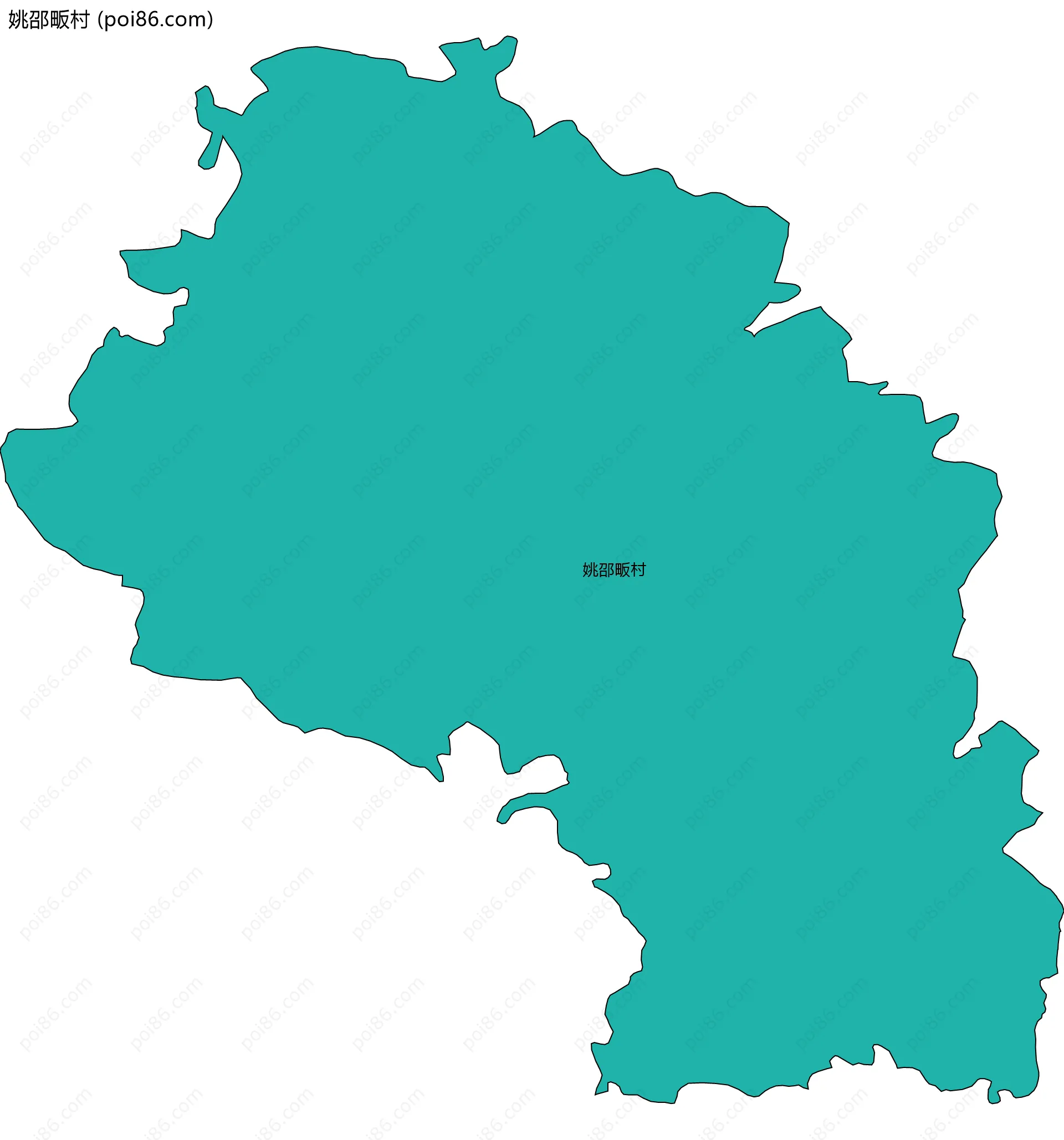 姚邵畈村边界地图