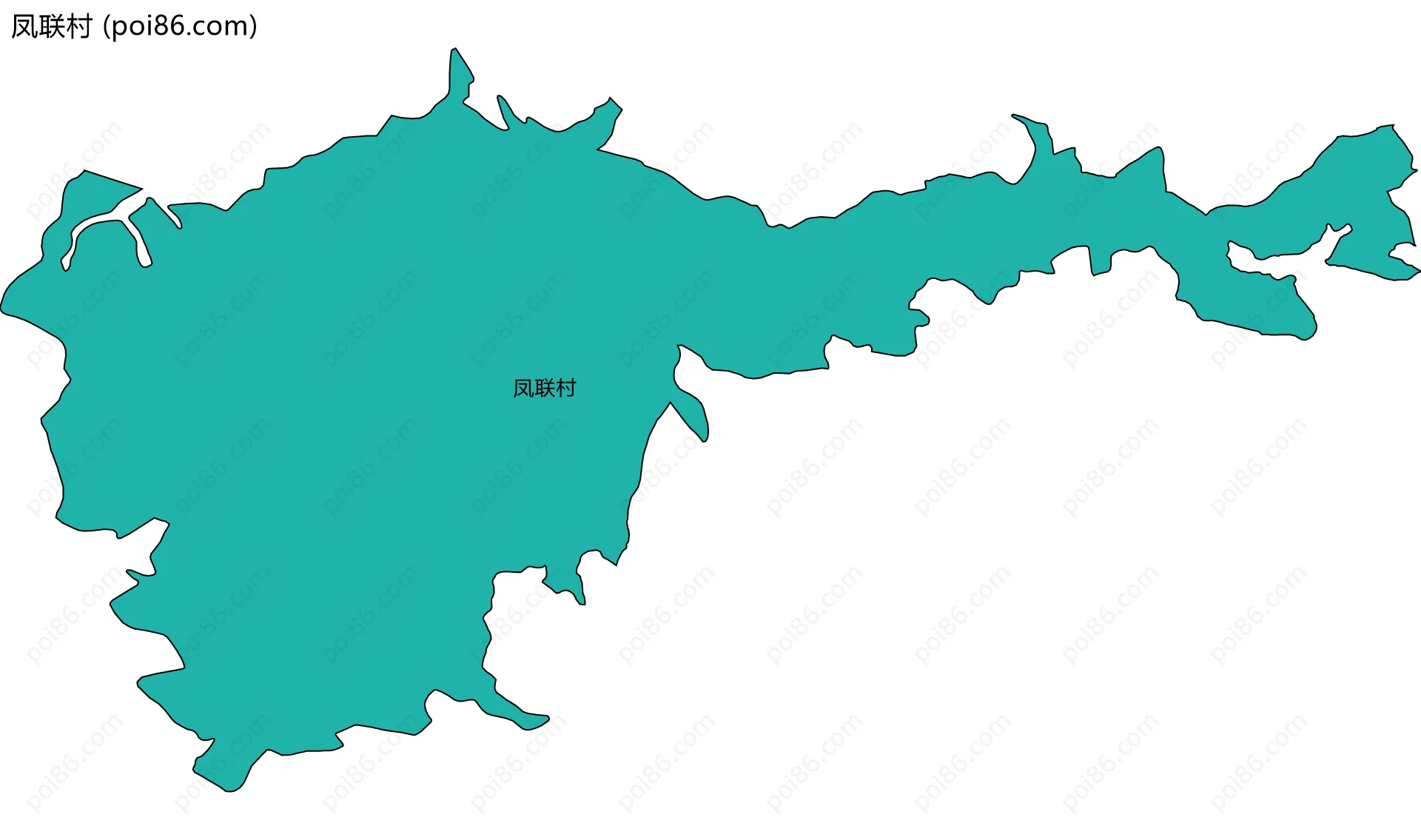 凤联村边界地图