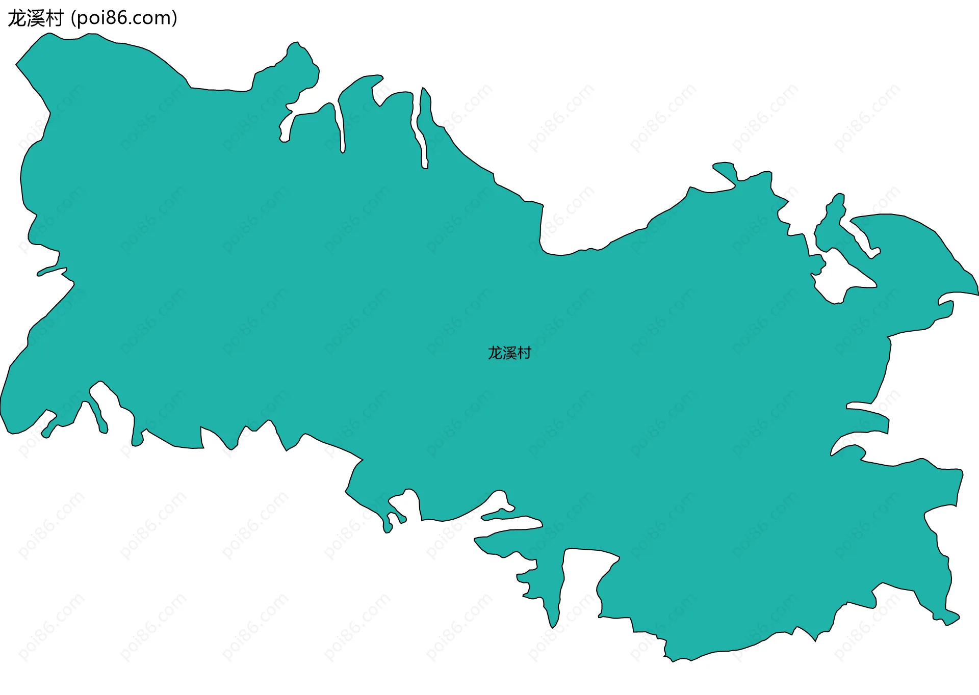 龙溪村边界地图