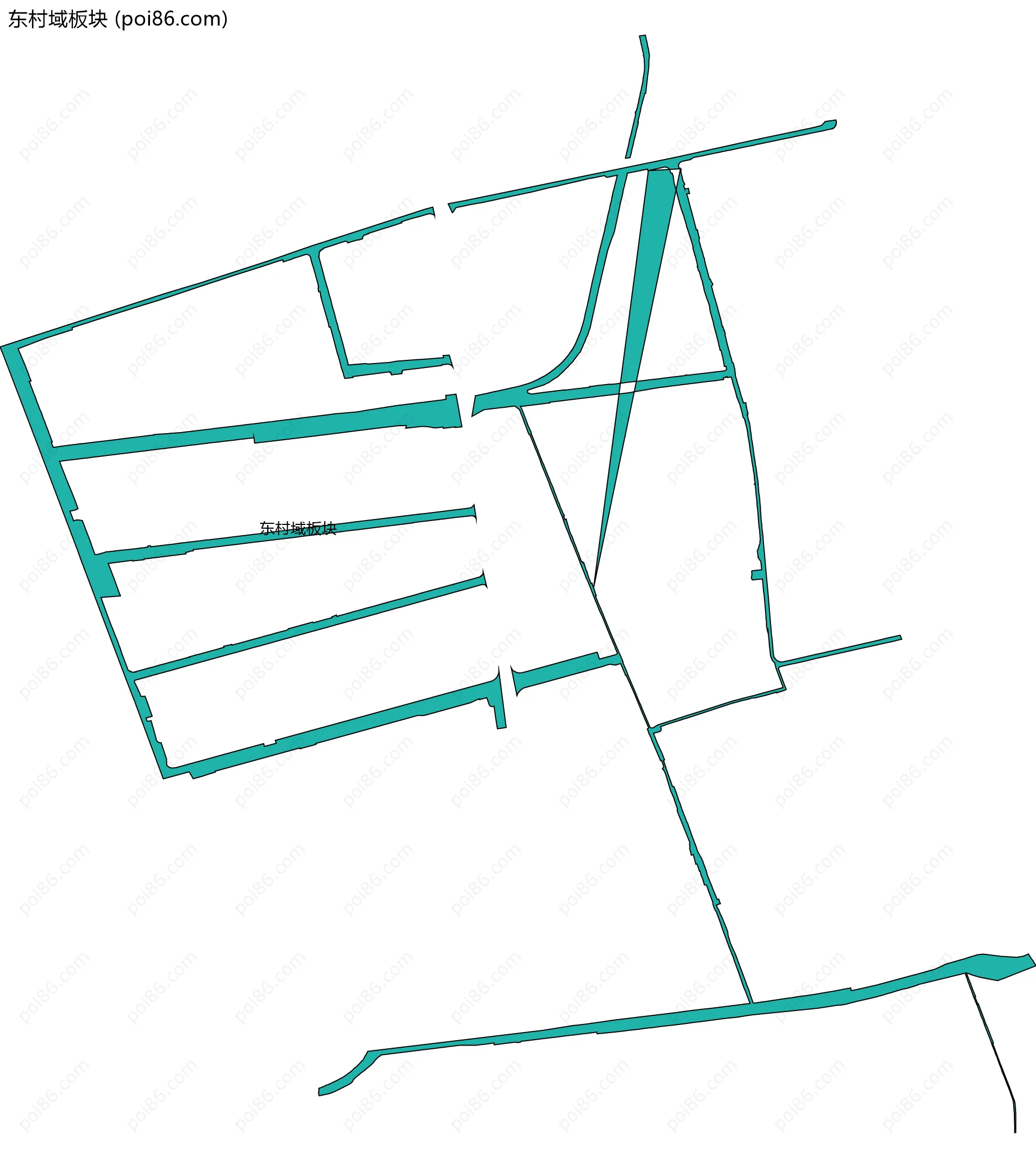 东村域板块边界地图