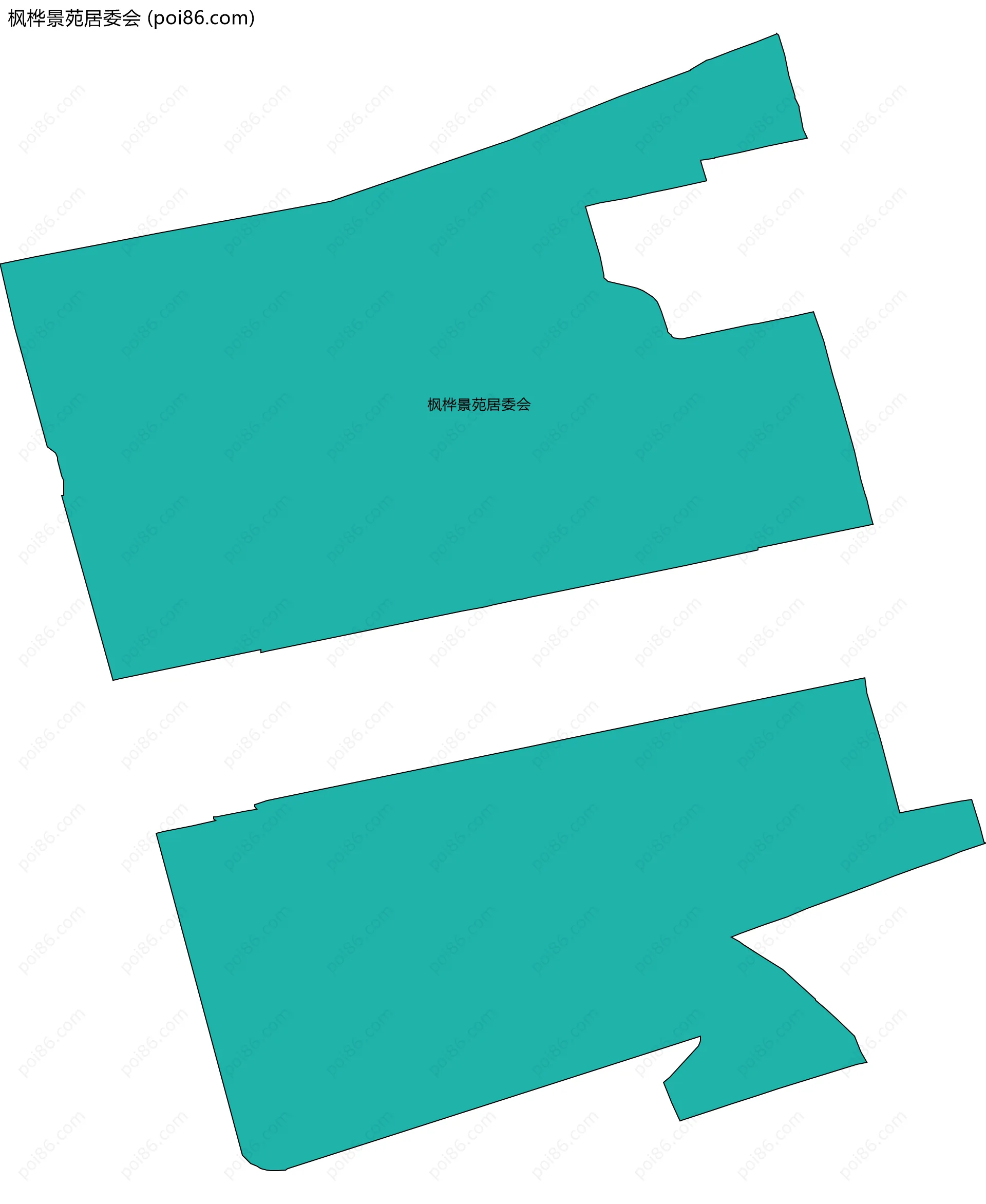 枫桦景苑居委会边界地图