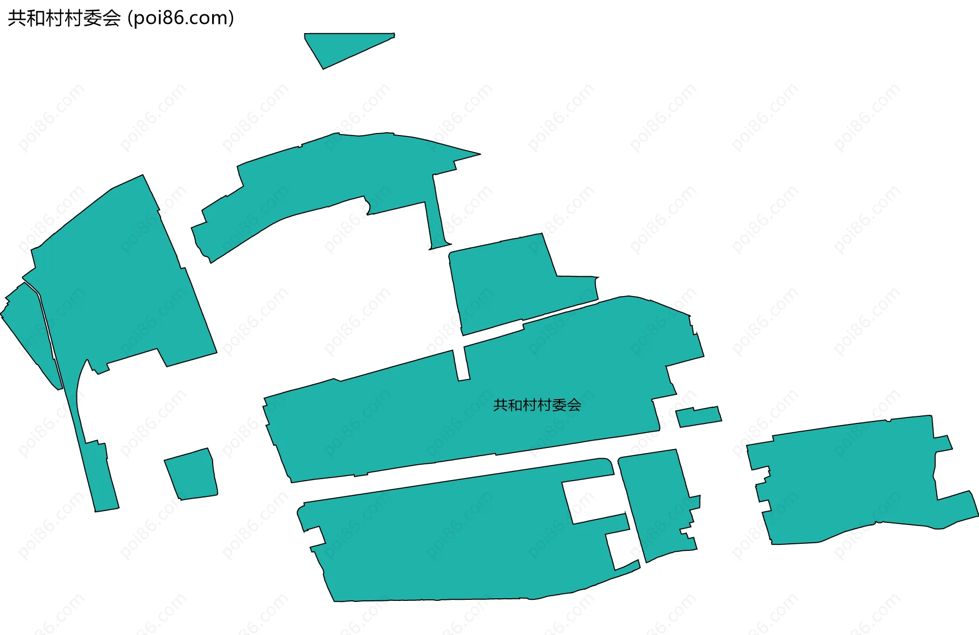 共和村村委会边界地图