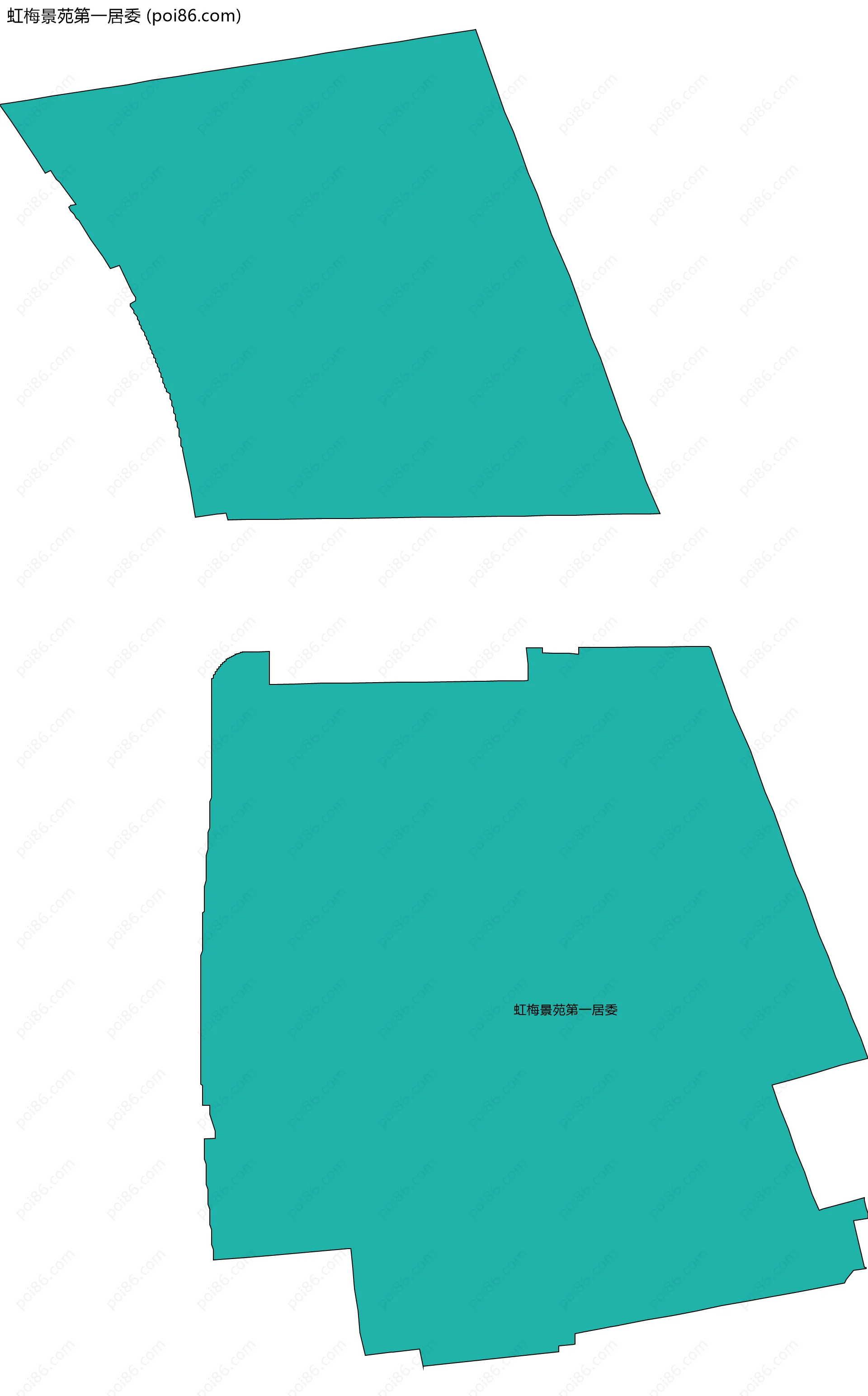 虹梅景苑第一居委边界地图