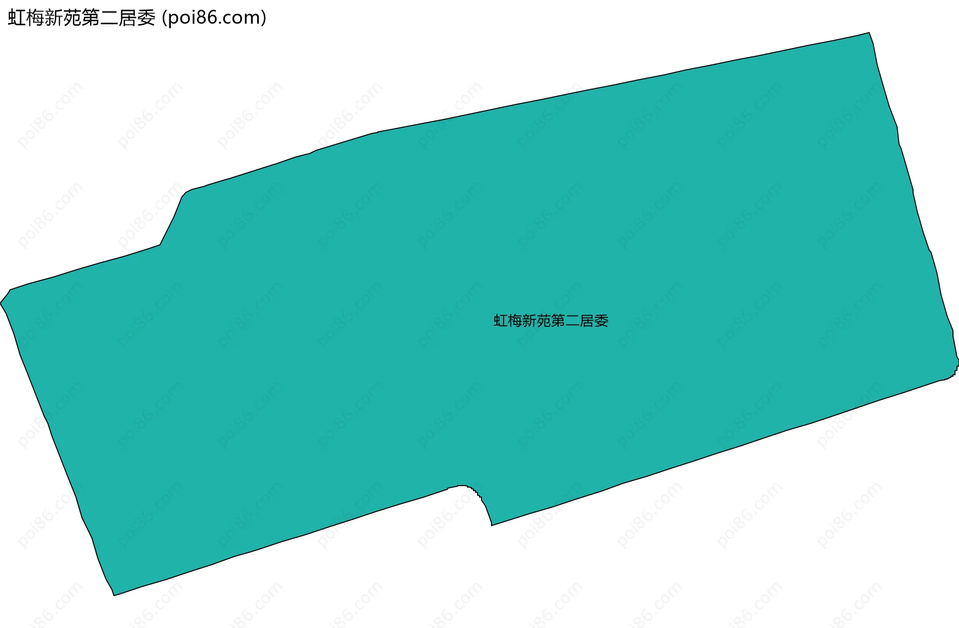 虹梅新苑第二居委边界地图