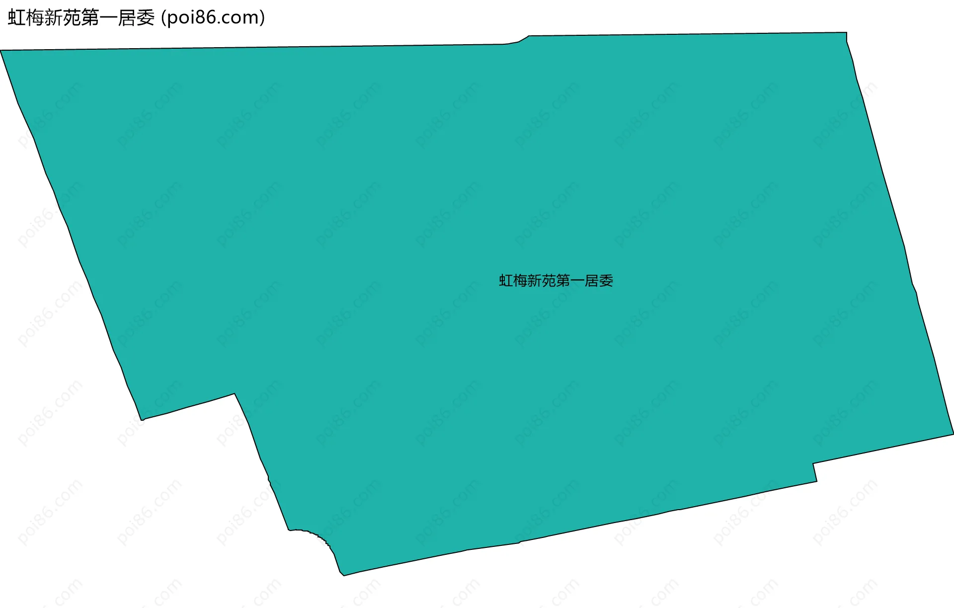 虹梅新苑第一居委边界地图