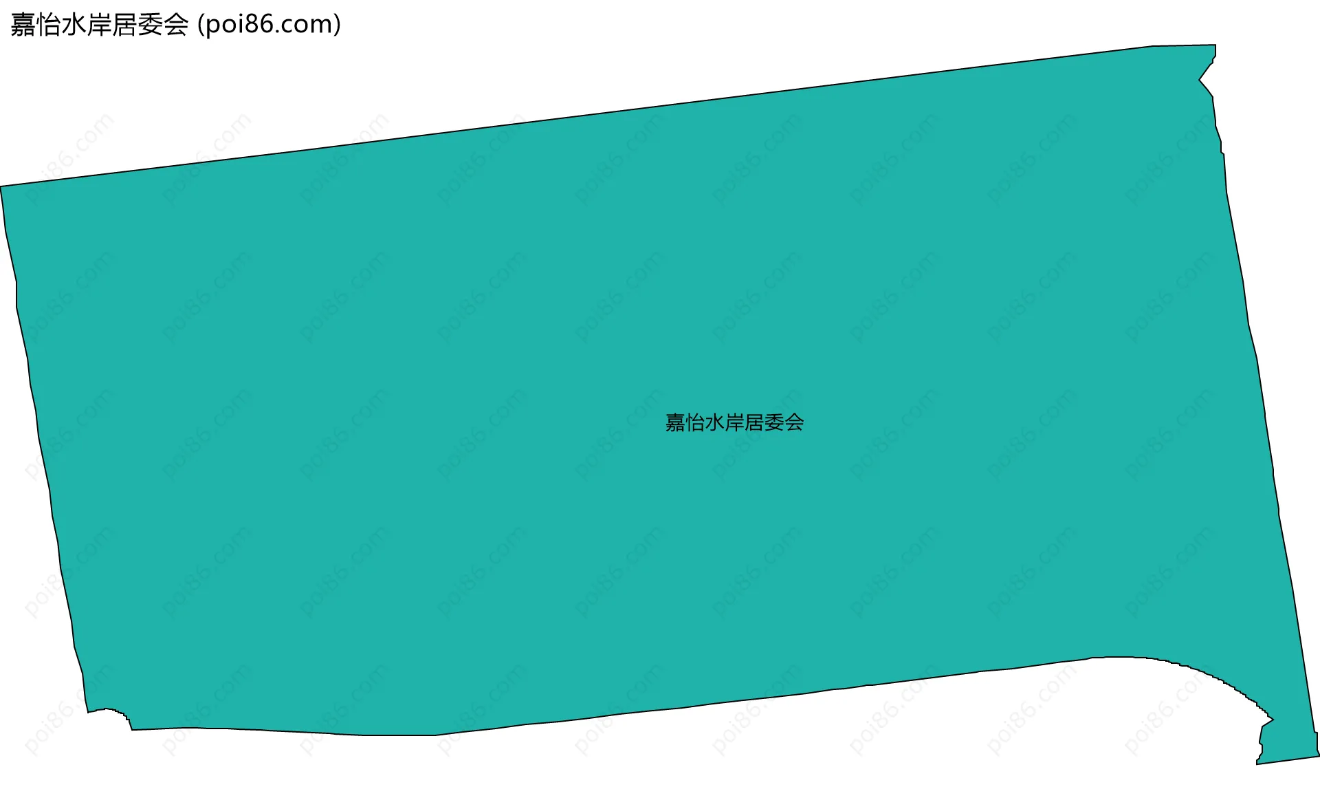 嘉怡水岸居委会边界地图