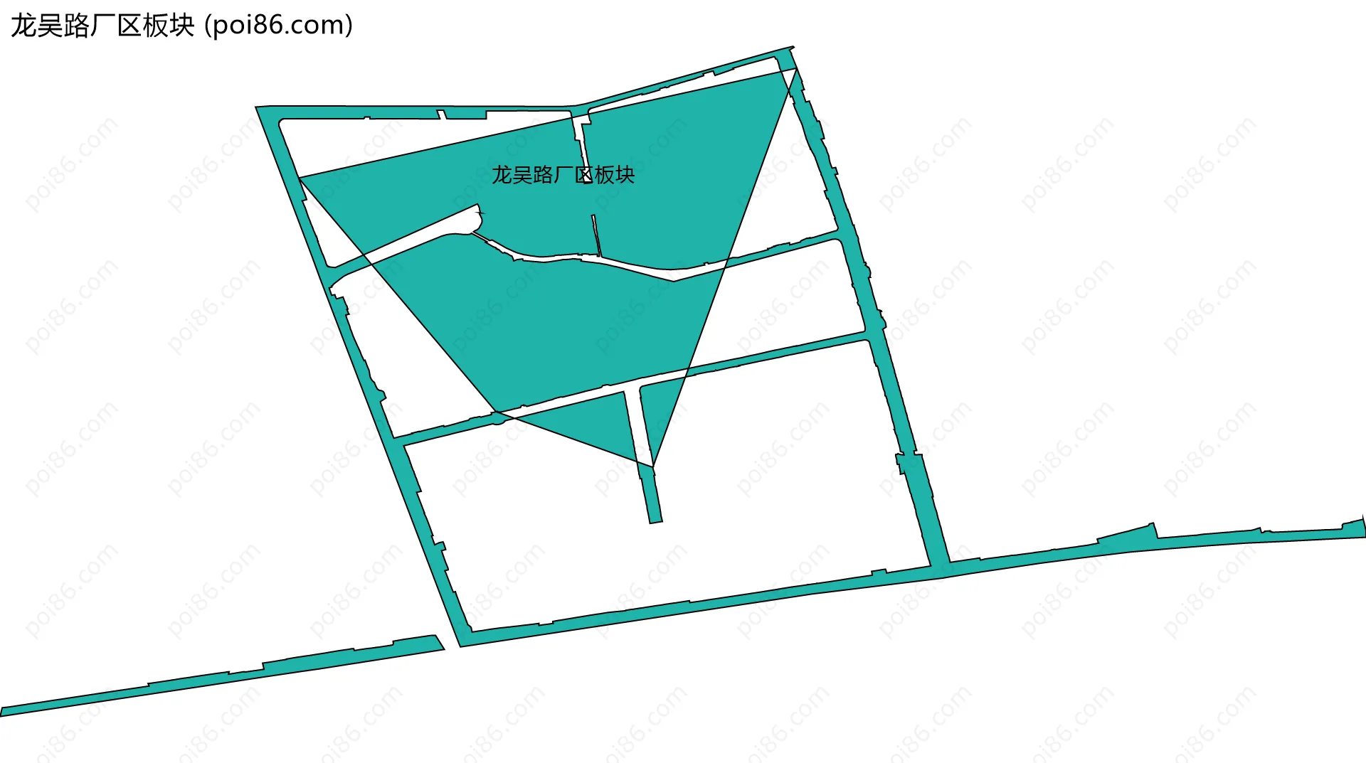 龙吴路厂区板块边界地图