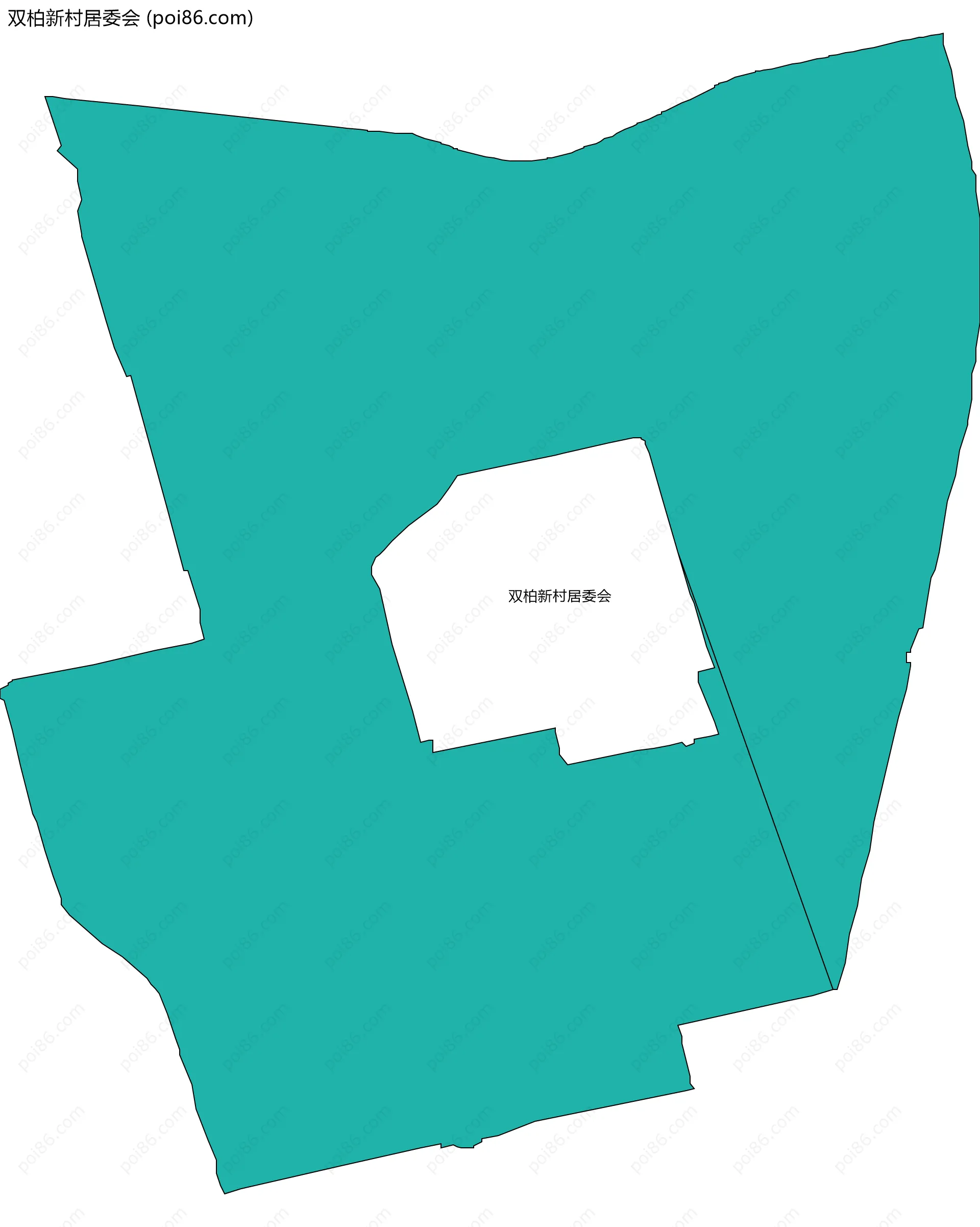 双柏新村居委会边界地图