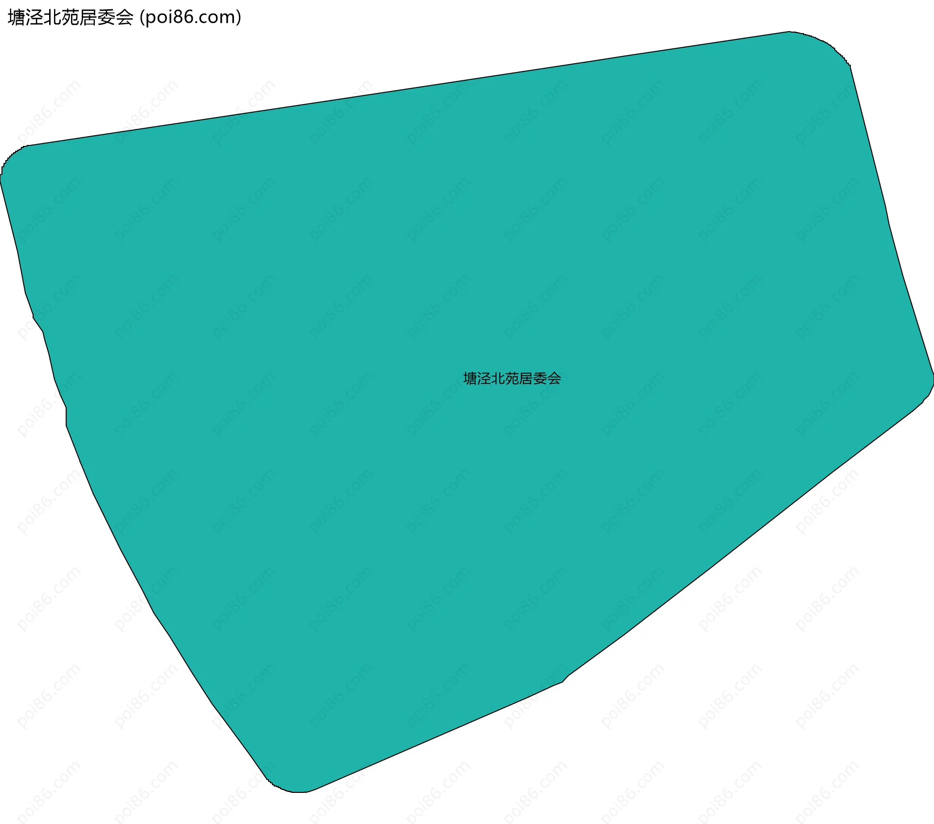 塘泾北苑居委会边界地图