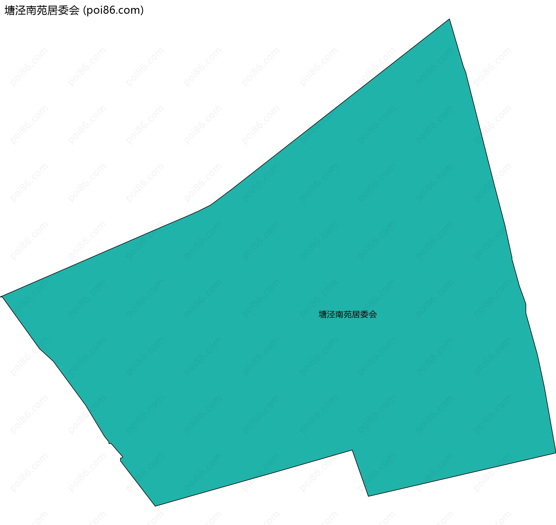 塘泾南苑居委会边界地图